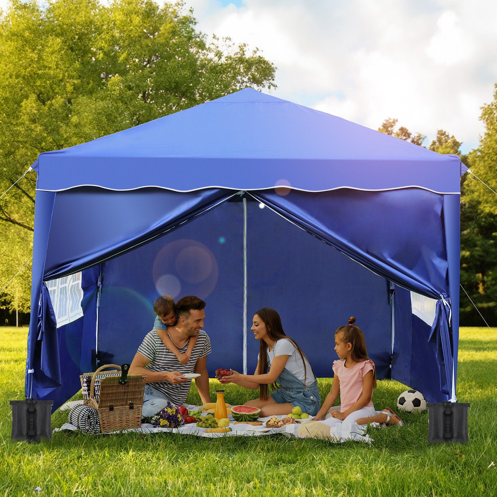 TLGREEN Faltpavillon Pavillon 3x3m Wasserdicht, Falt günstig online kaufen