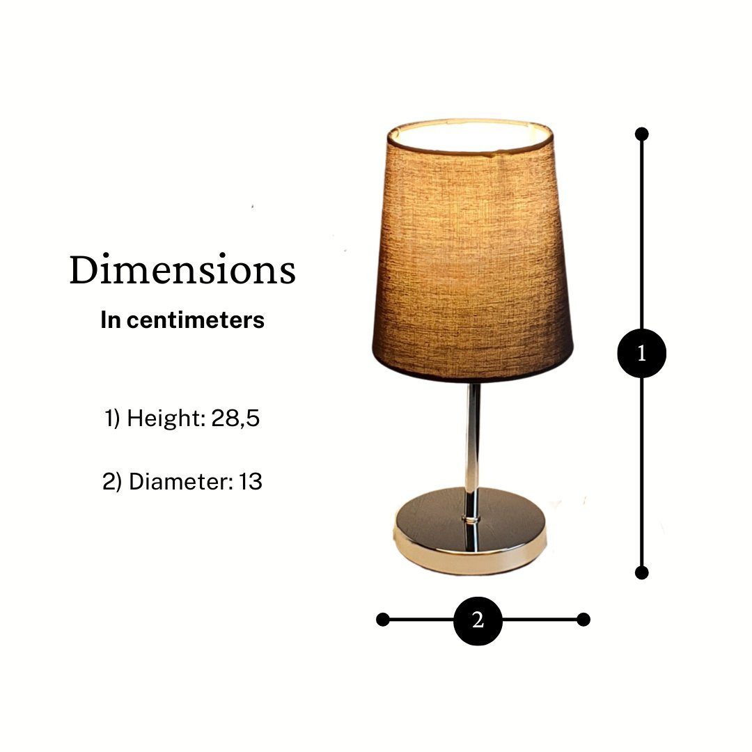 Lichthandel Hoch LED Tischleuchte Nachttischlampe 2er Set Nachttischleuchte günstig online kaufen