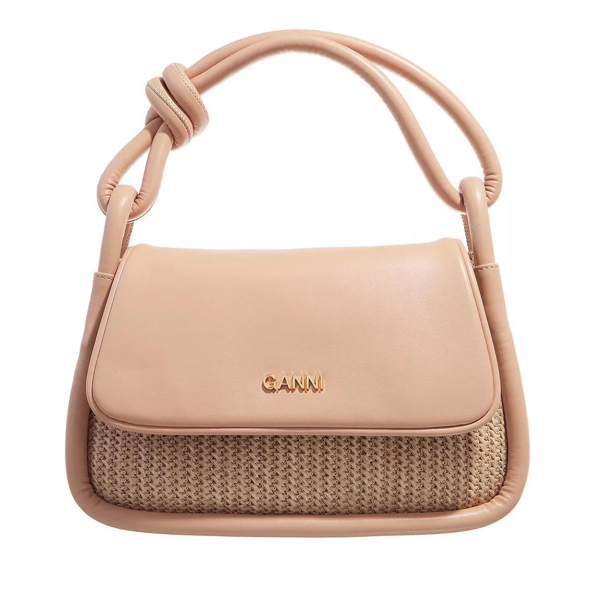 GANNI Schultertasche taupe (1-tlg)