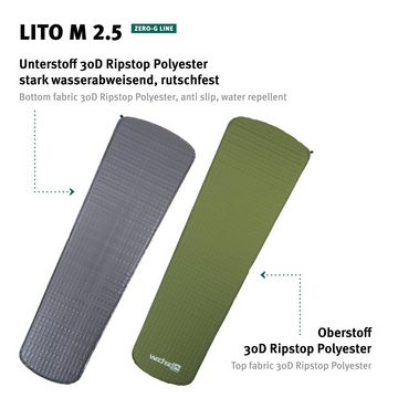 Wechsel Isomatte Trekking Isomatte Lito M 2.5 Luftbett, Leicht Selbstaufblasend 0,45 kg