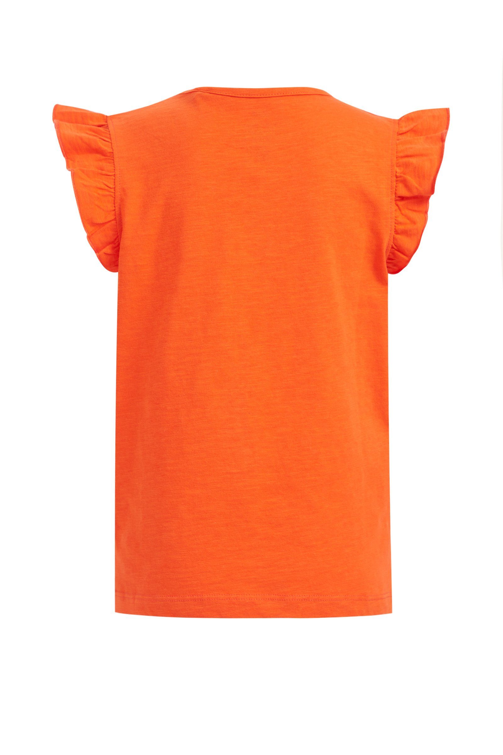 Fashion (1-tlg) T-Shirt Orange WE