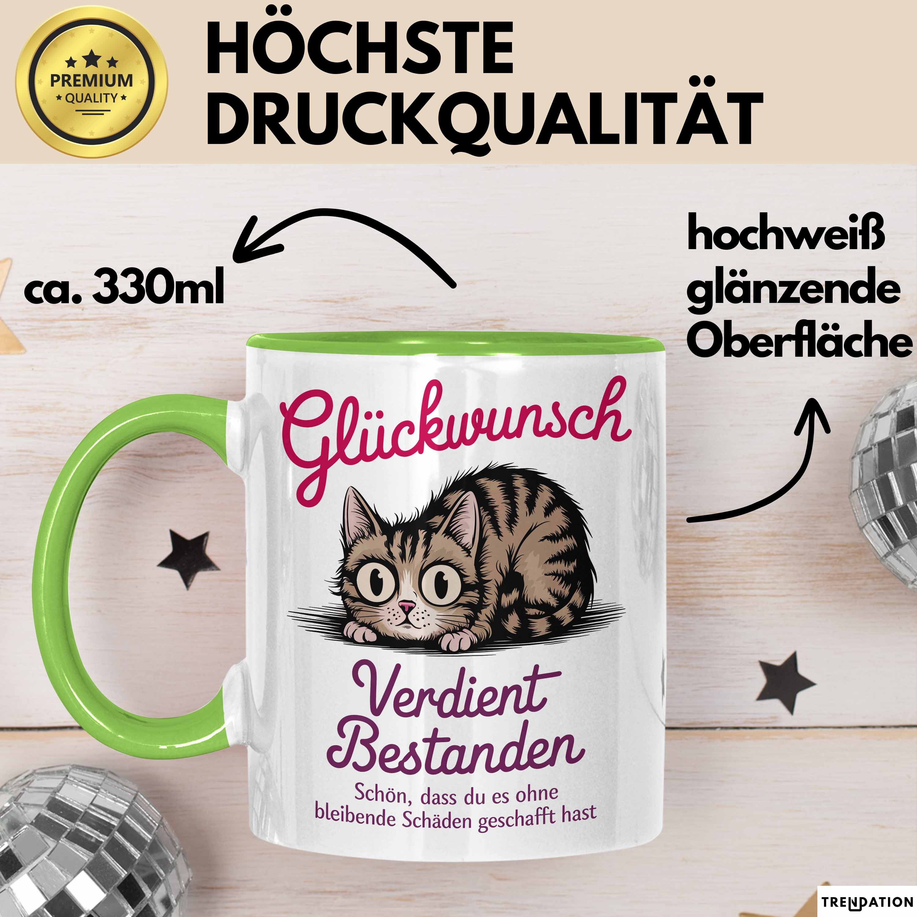 Trendation Tasse Schüler Abschluss Tasse Geschenk Lustige Geschenkidee Spruch Glückwuns, Keramik