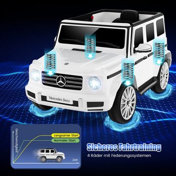 COSTWAY Elektro-Kinderauto Mercedes Benz G500, mit USB & WLAN & Fernbedienung