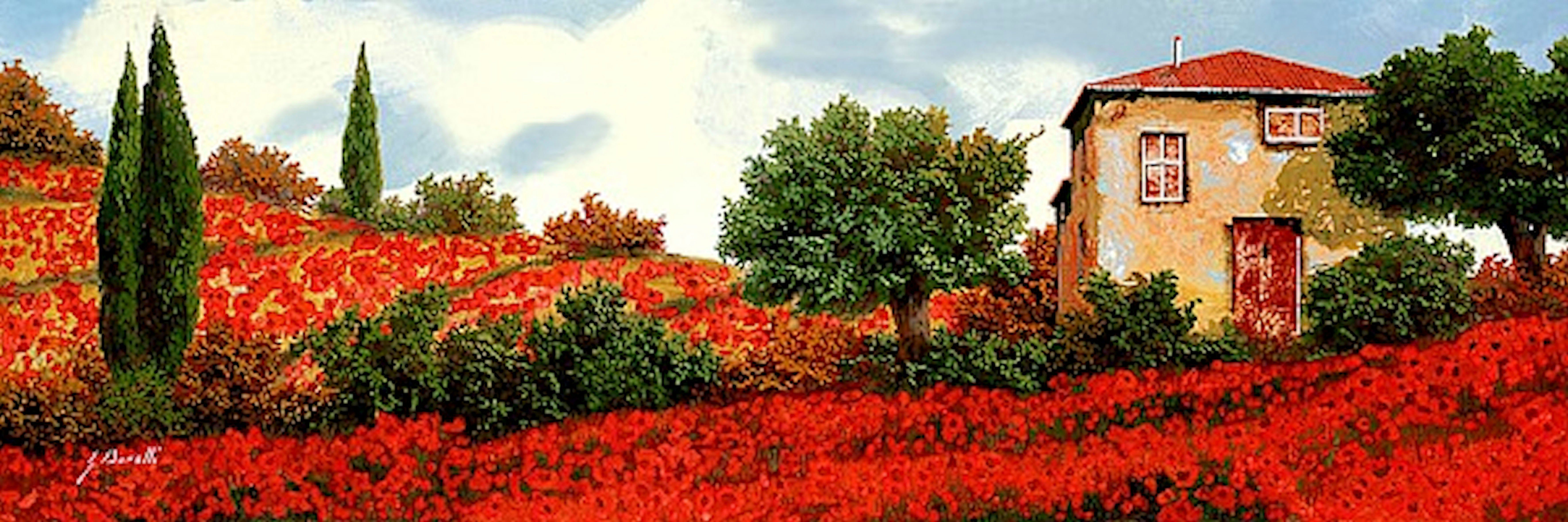 Home affaire Kunstdruck »G. BORELLI / Mohnblumen auf den Hügeln«, (1 Stück)-Otto