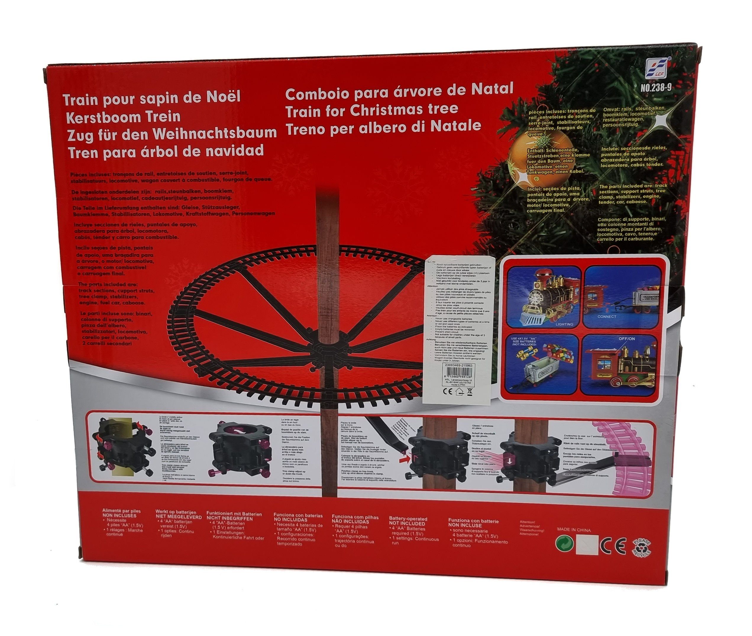 Spetebo Spielzeug-Zug Weihnachtszug für den Tannenbaum günstig online kaufen