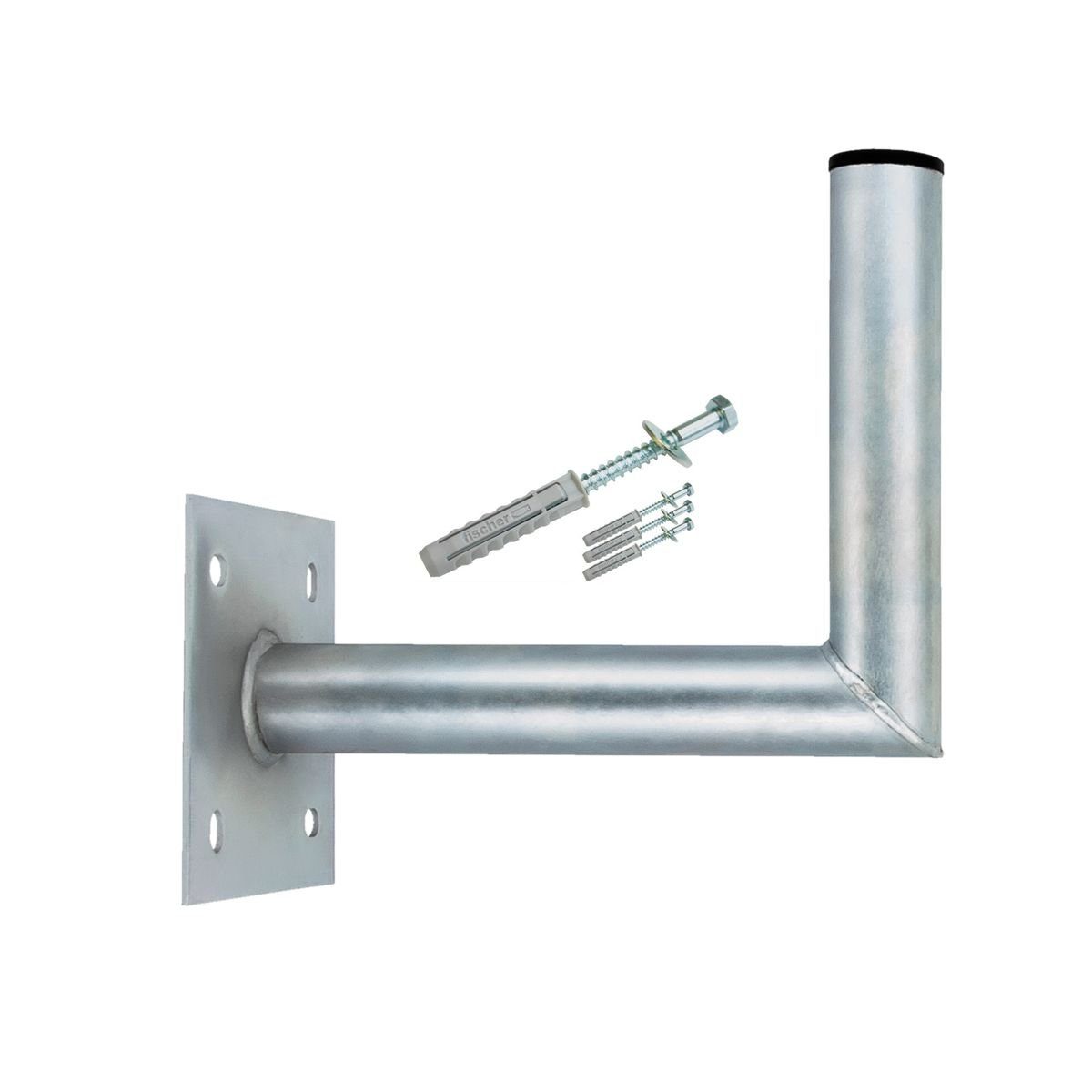 SAT-Halterung 25-30cm Wandhalter Stahl verzinkt SAT Wandhalterung Schraubensatz