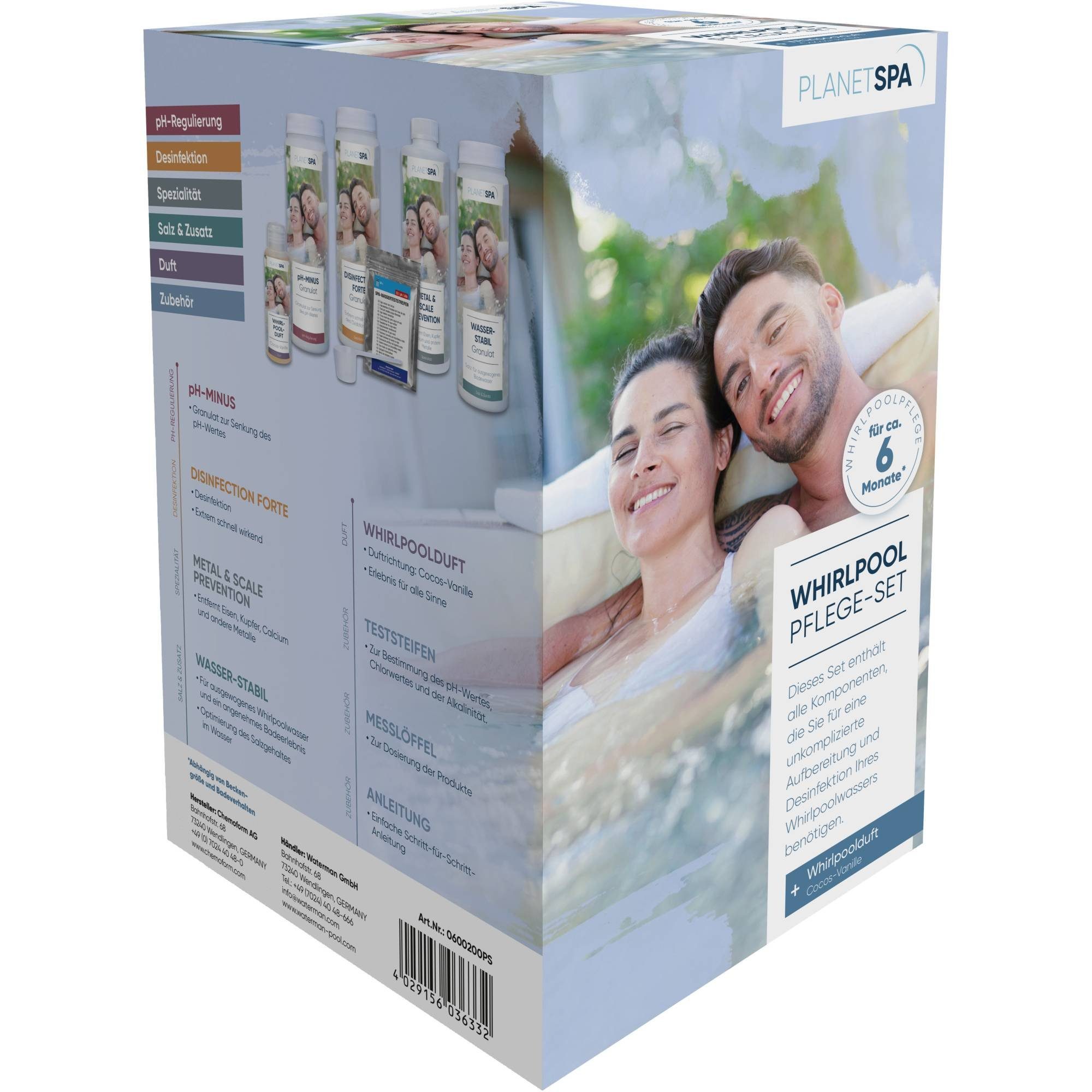 Planet Spa Poolpflege Planet Spa Whirlpoolpflege Komplett-Set, 7-teilig