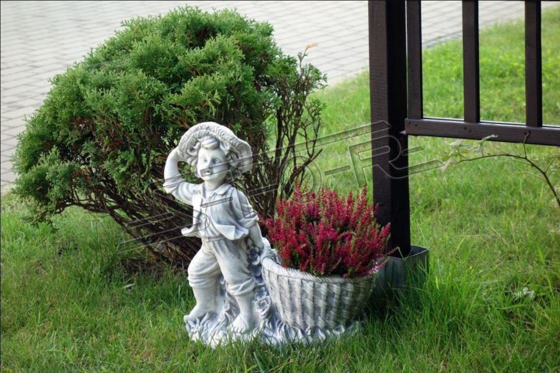 Pflanz Vasen Blumenkübel Garten Skulptur Dekoration Figur Gefäss JVmoebel Kübel