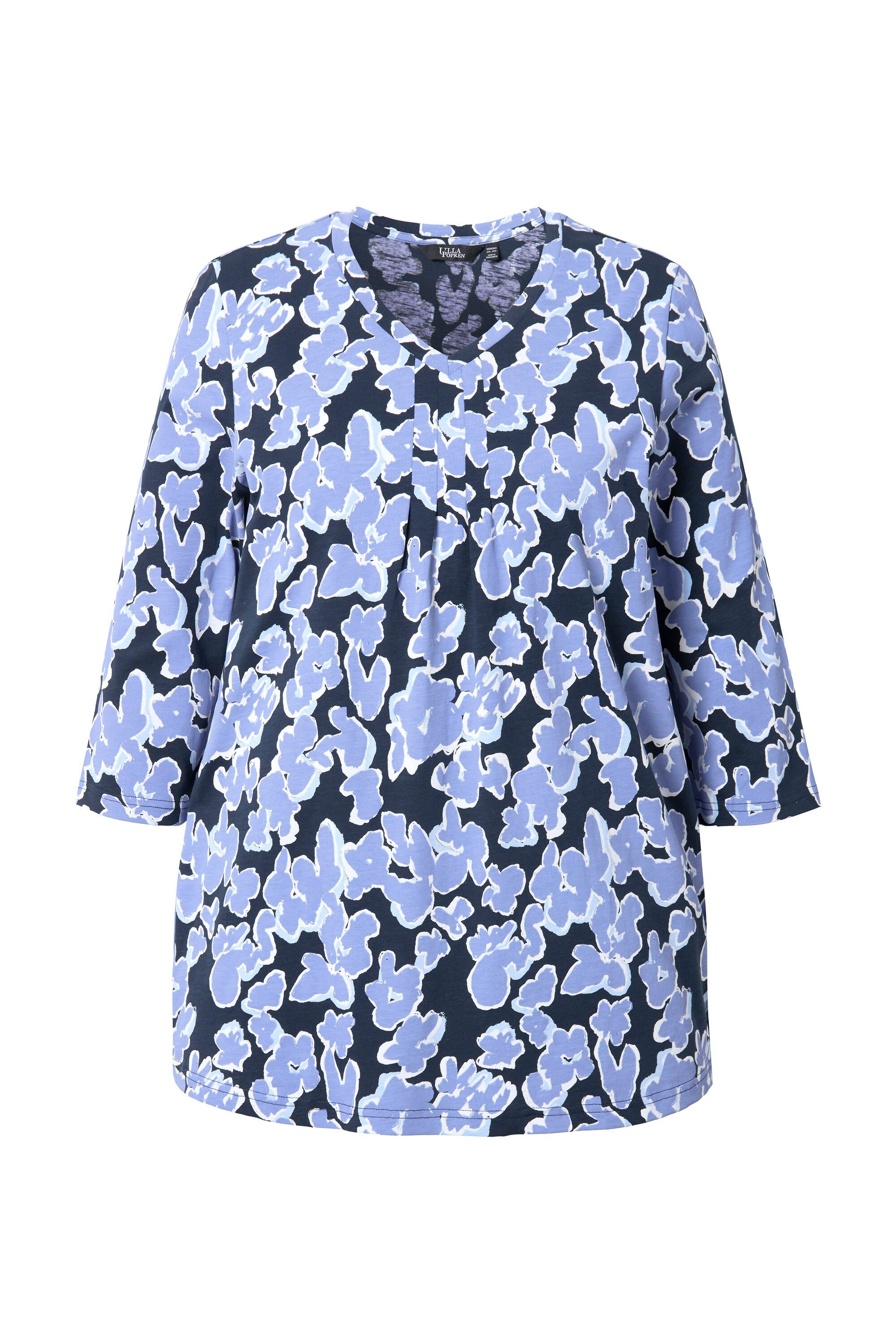 Ulla Popken Longsleeve Shirt bedruckt A-Linie günstig online kaufen