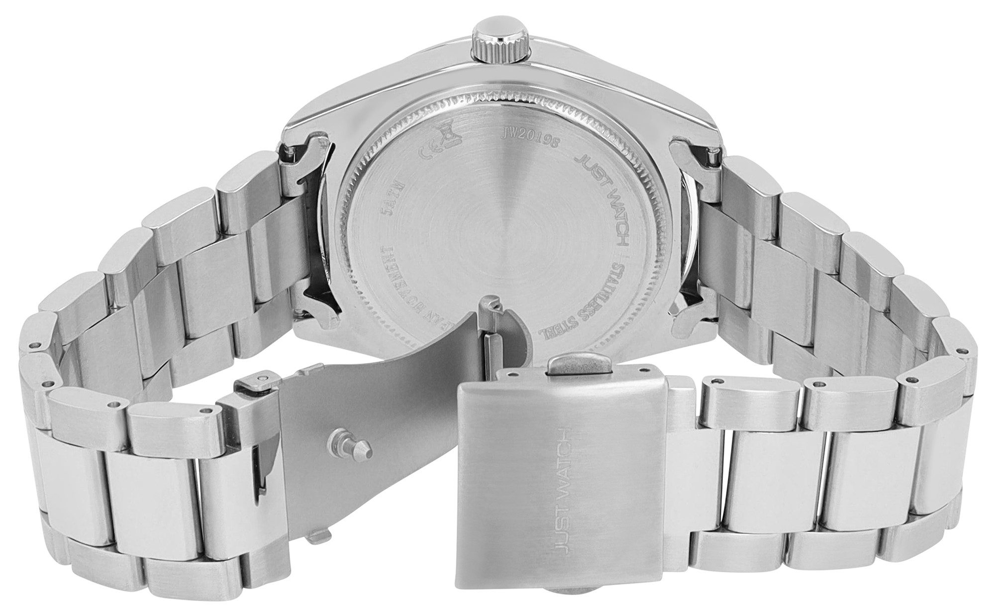 JUST WATCH Quarzuhr JW20198 Edelstahlband, 5 ATM, Datum, modern, Mann
