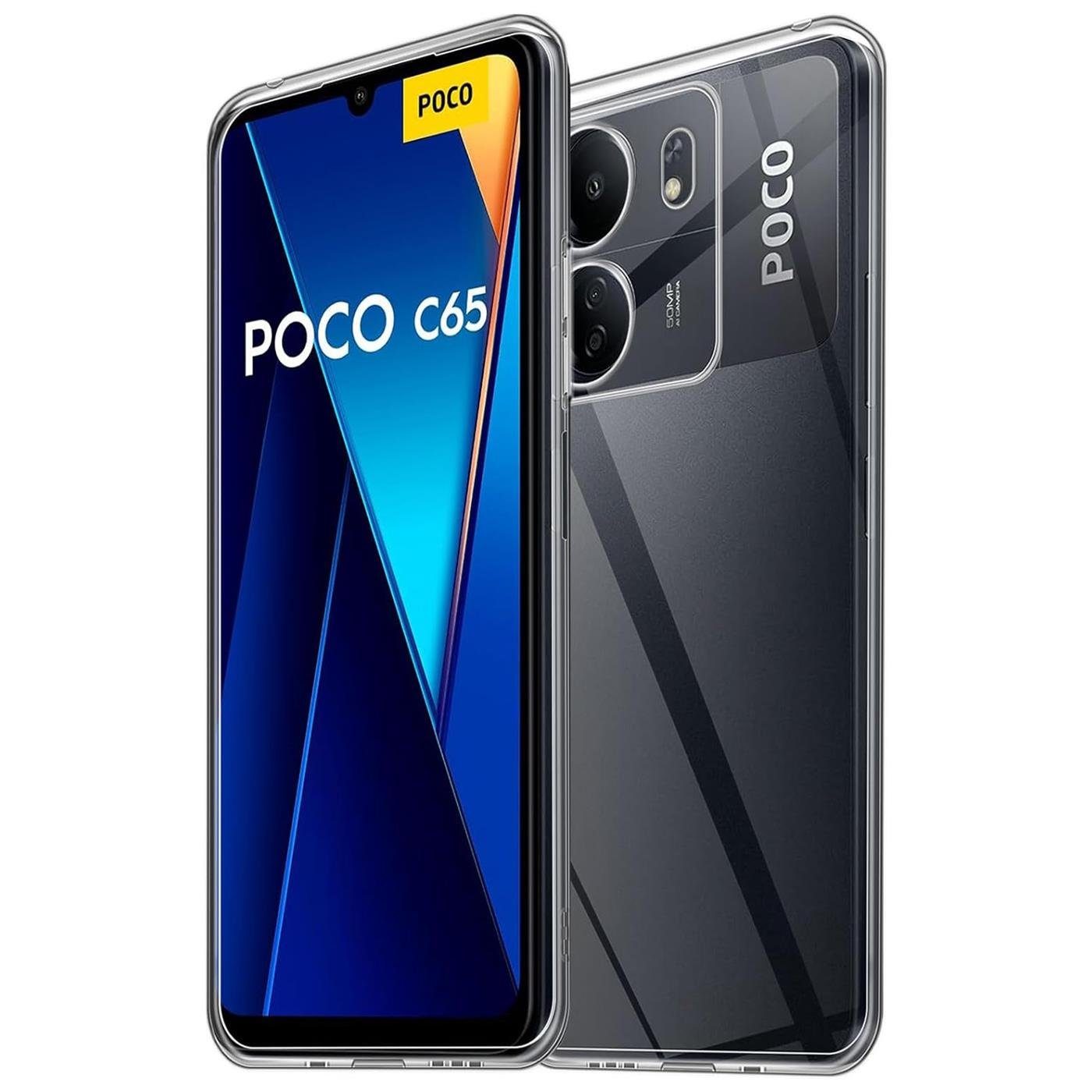 CoolGadget Handyhülle Transparent Ultra Slim Case für Xiaomi Poco C65 6,74 Zoll, Silikon Hülle Dünne Schutzhülle für Poco C65 Hülle