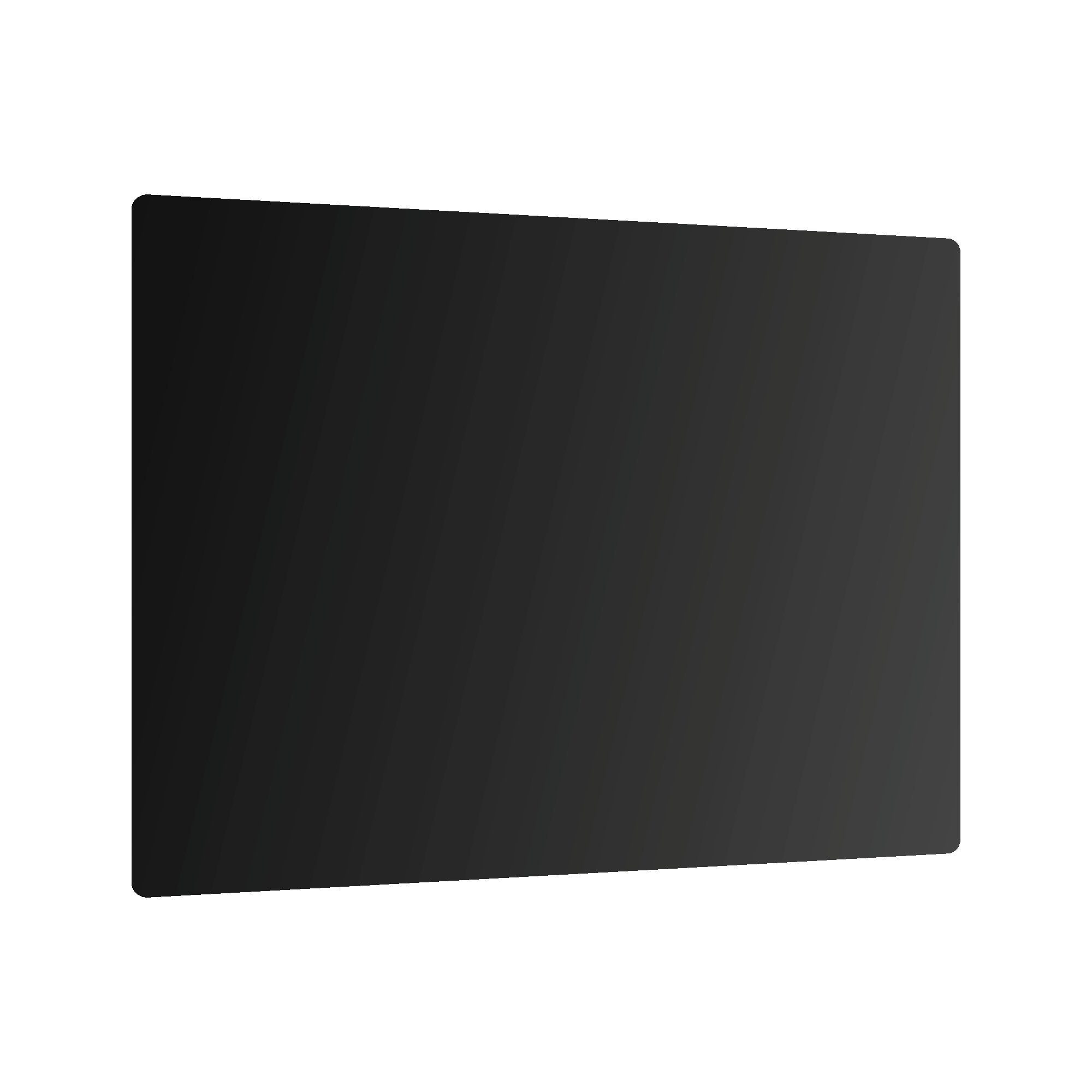 Schneidebrett 52×60 Schwarz ALLboards cm Glas Arbeitsplatte Schneidebrett Herdabdeckplatte