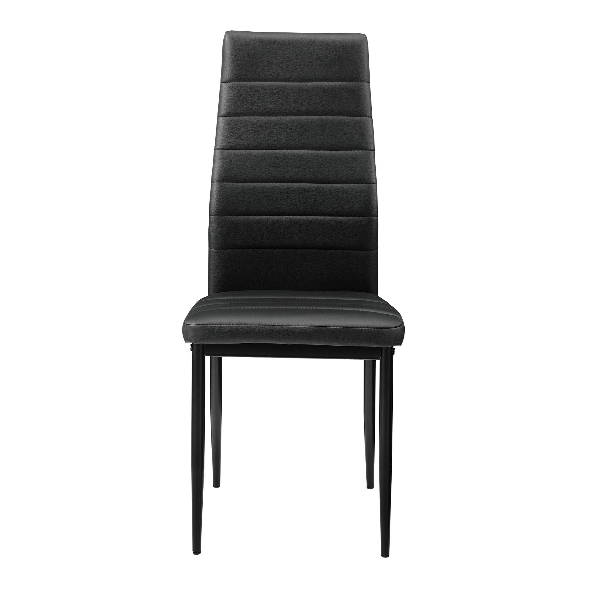schwarz 5-St., aus in Tisch, (Set, Bestehend Farbkombinationen »Bergen« Stühlen), mit verschiedenen schwarzen Tisch 4 4 + Esstisch Stühlen Esszimmer-Set, 1 en.casa Stühle