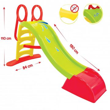 Mochtoys Rutsche Kinderrutsche und Wasserrutsche 10832, 180 cm Rutschlänge