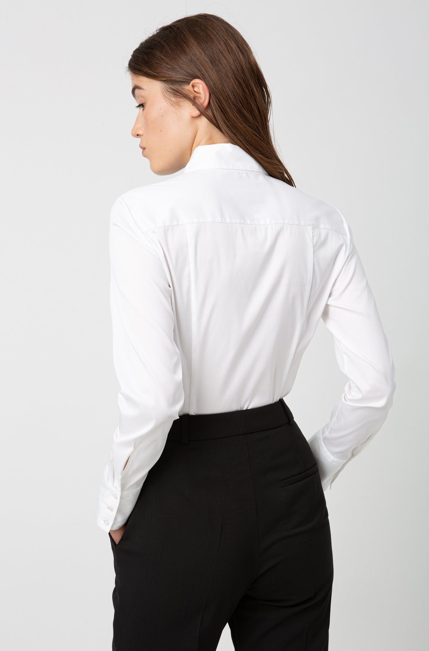 HUGO Klassische Bluse The Fitted Shirt (1-tlg)