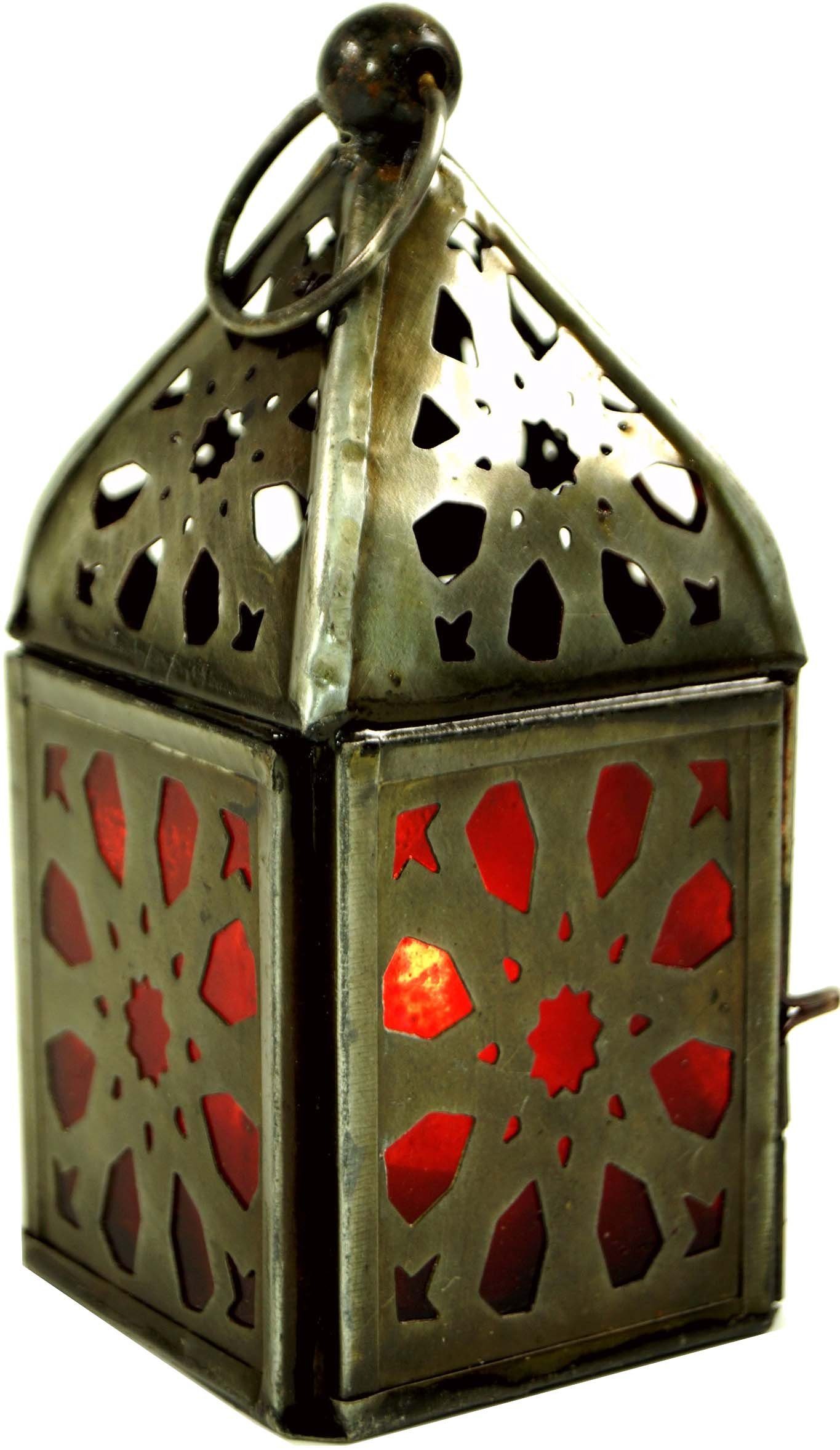 Guru-Shop Laterne Orientalische Metall/Glas Laterne in..