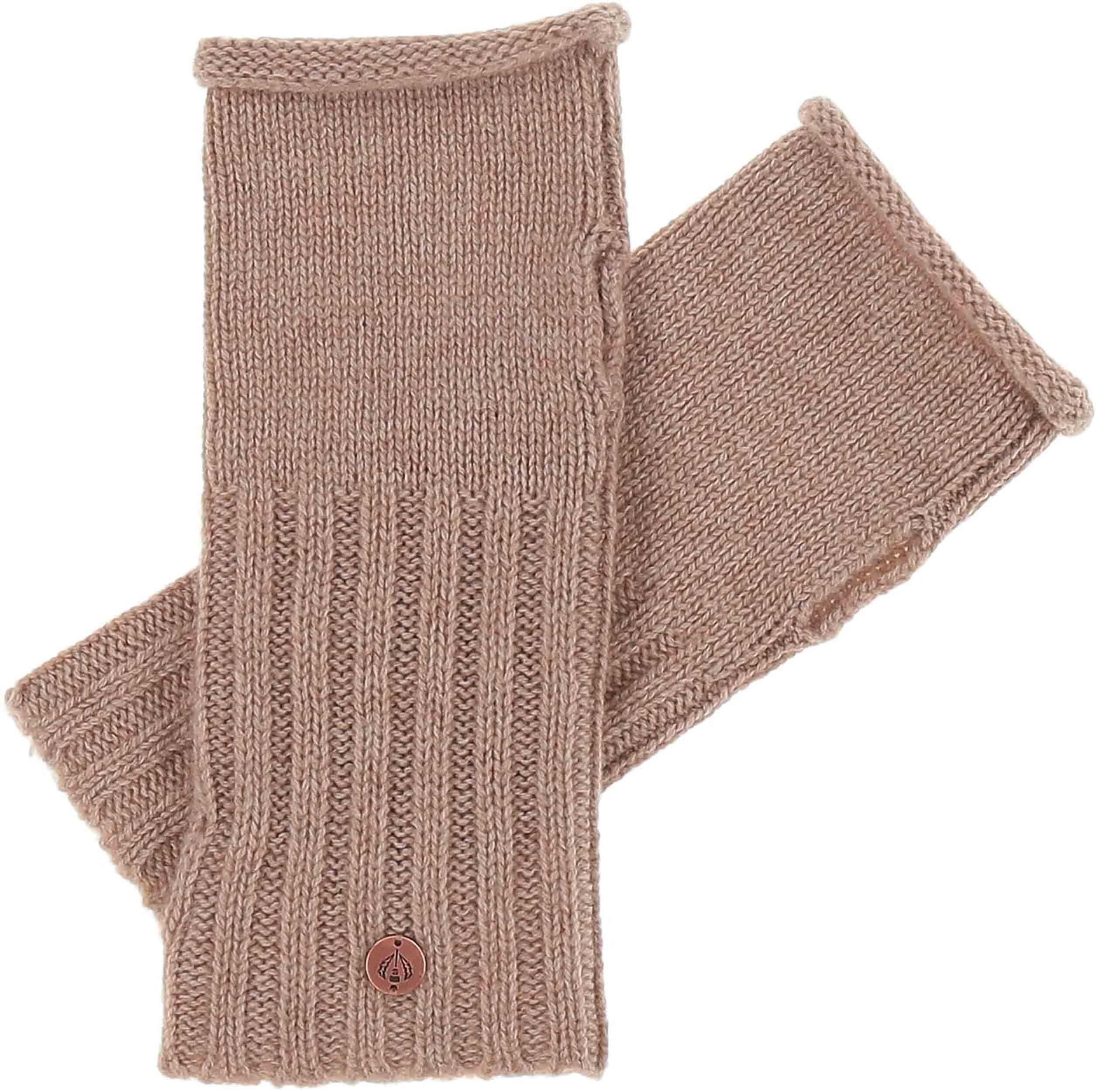 Fraas Strickhandschuhe Handstulpen in Kaschmirmischung cafe au lait