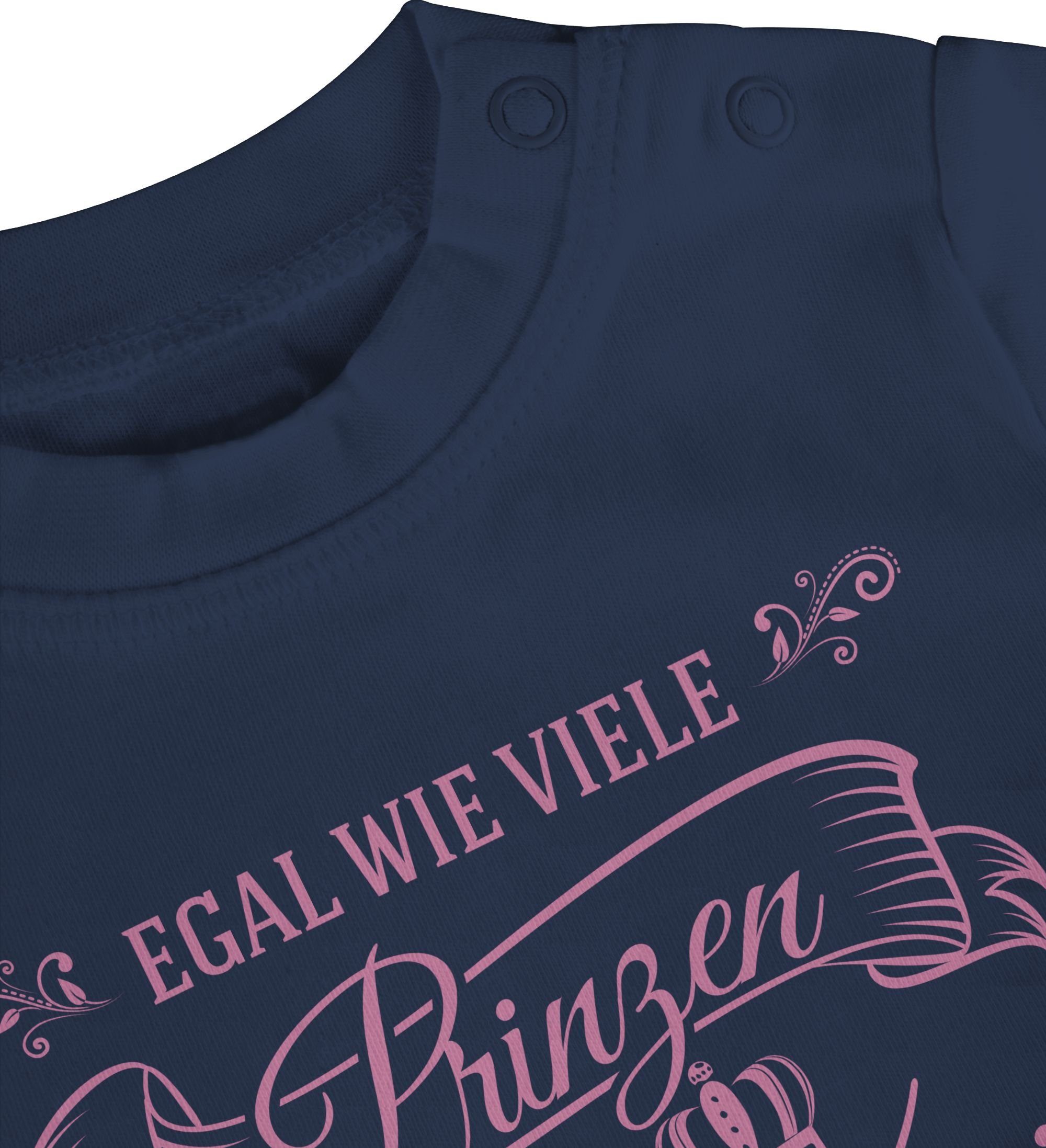 wird wie T-Shirt - immer es 2 Der gibt mein Shirtracer Navy Papa Baby bleibe König Prinzen Egal Sprüche Blau viele