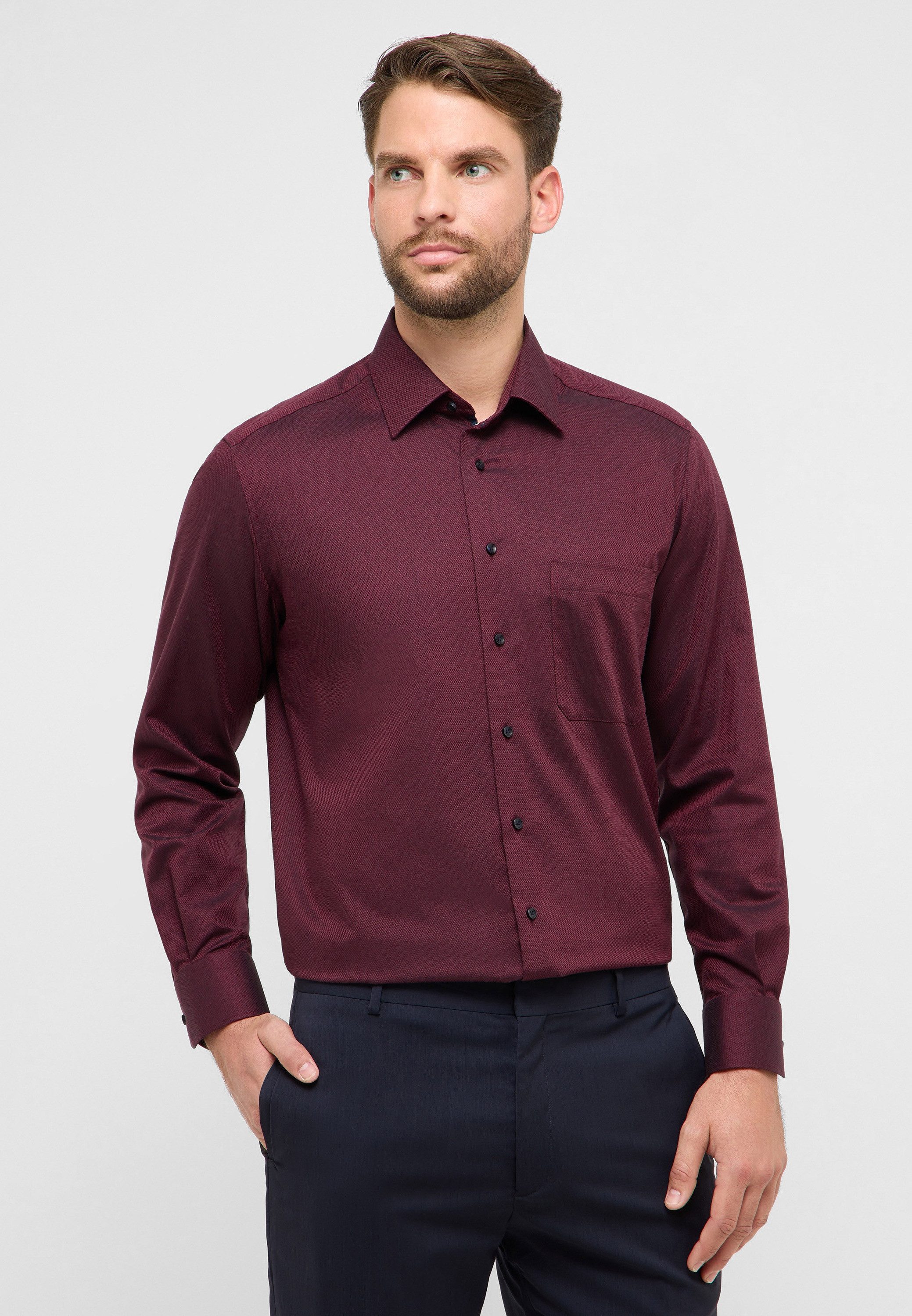 Eterna Langarmhemd COMFORT FIT NON IRON (bügelfrei)