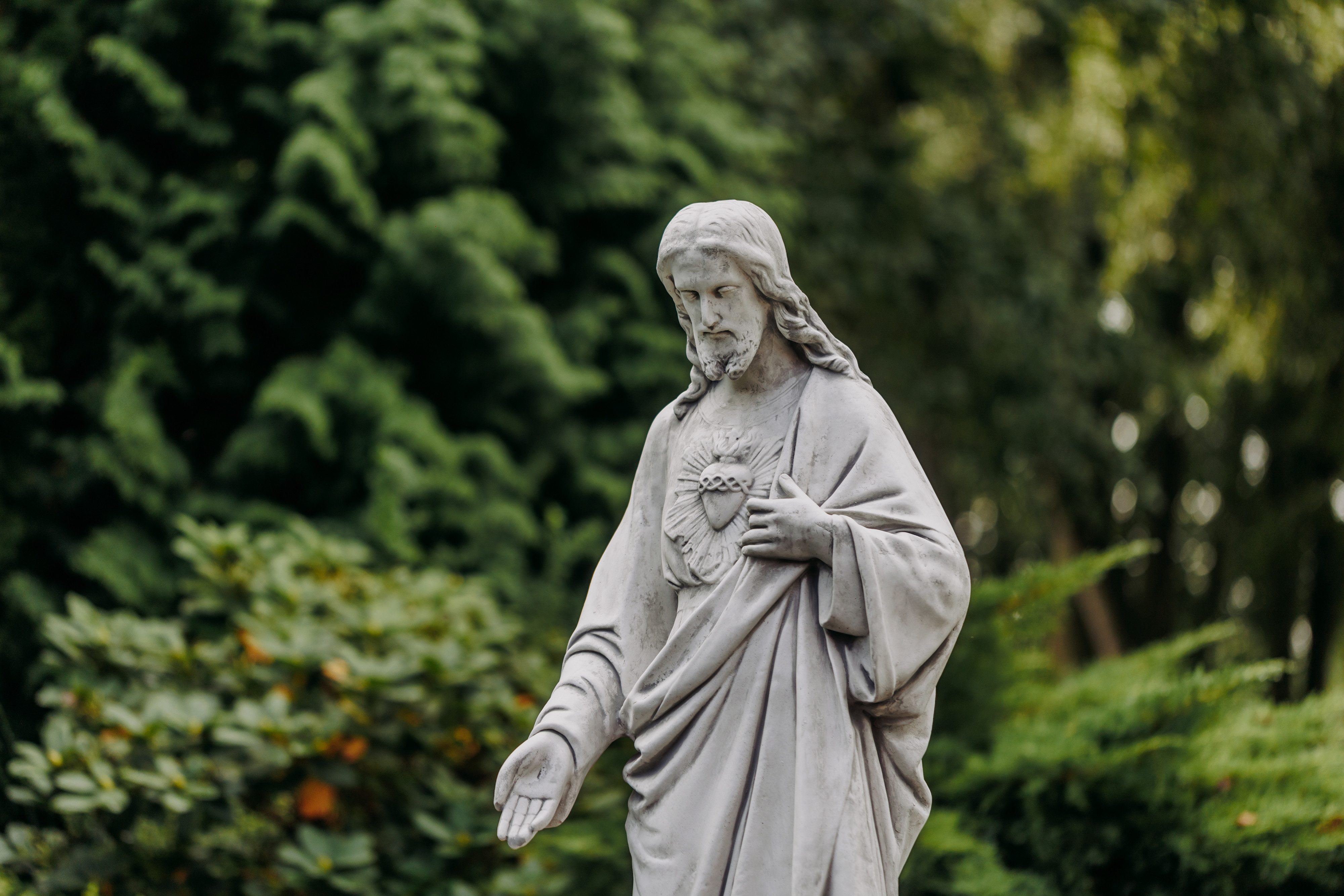 gartendekoparadies.de Gartenfigur Statue Jesus Christus, Steinfigur, H. 117 cm, 115 kg, Frostsicher