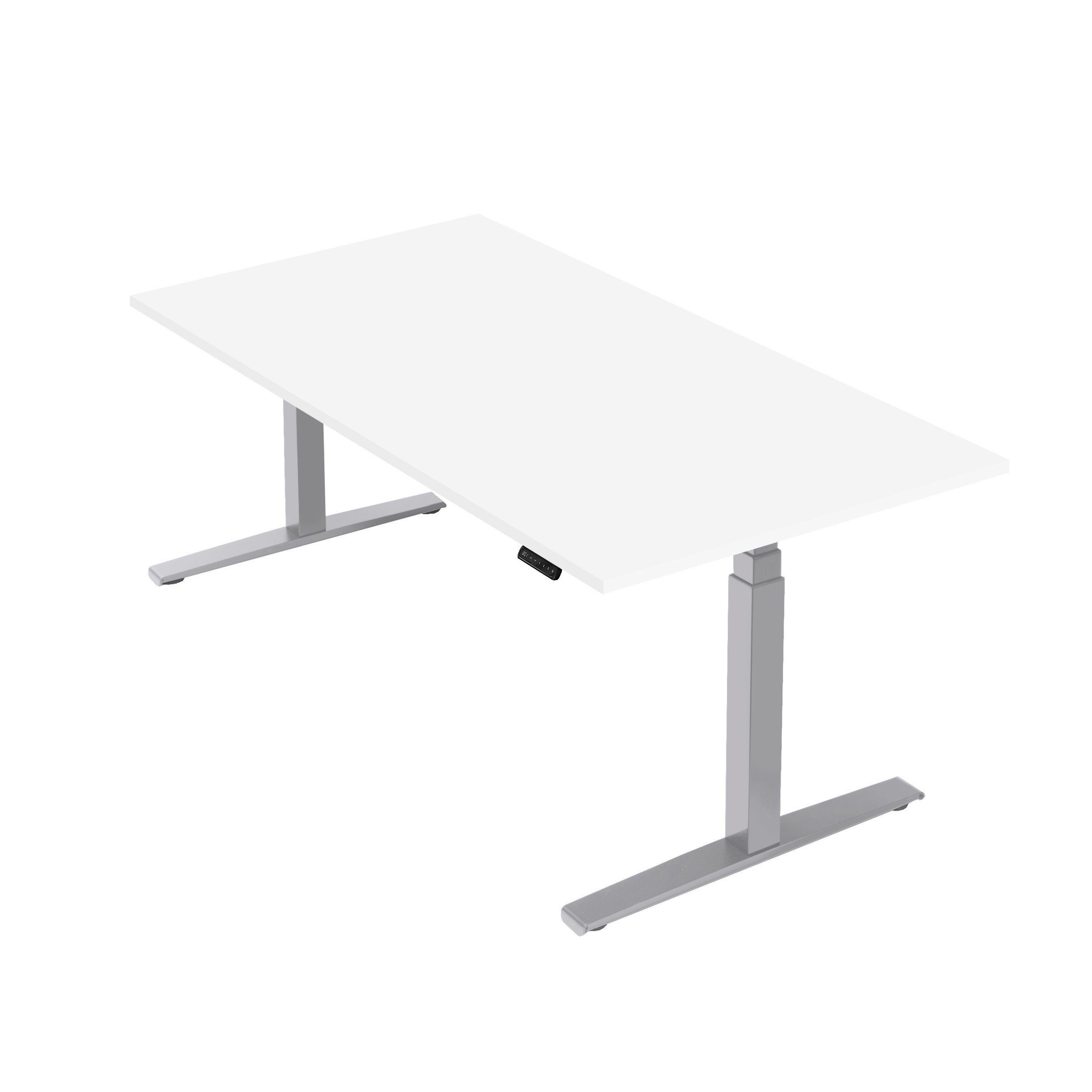 boho office® Schreibtisch Basic Line, Silber günstig online kaufen