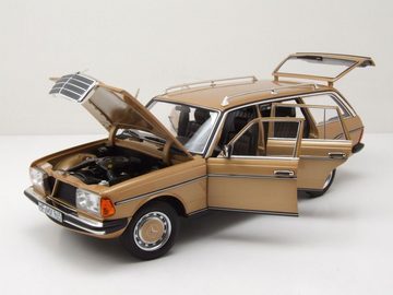 Norev Modellauto Mercedes 200 T-Modell S123 Kombi 1982 gold metallic Modellauto 1:18, Maßstab 1:18