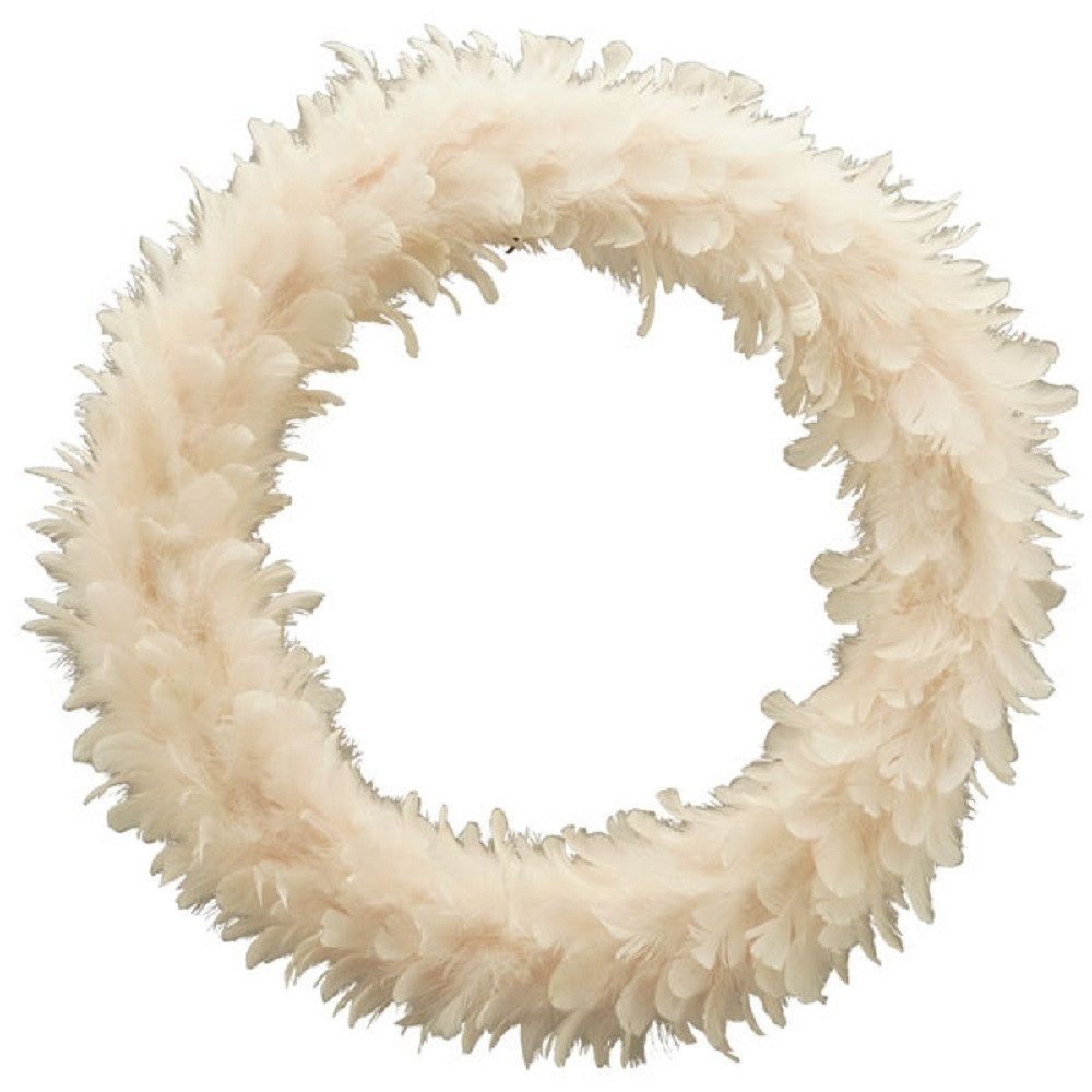 Tischkranz Exner Feder-Kranz Federkranz, pink, Ø 35 cm 243082