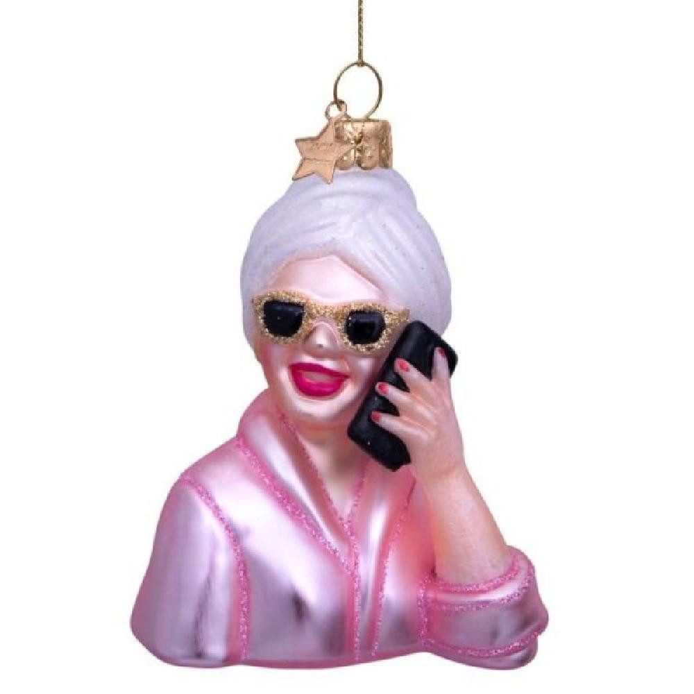 Vondels Christbaumschmuck VONDELS Christbaumschmuck Wellness Girl mit Handy günstig online kaufen