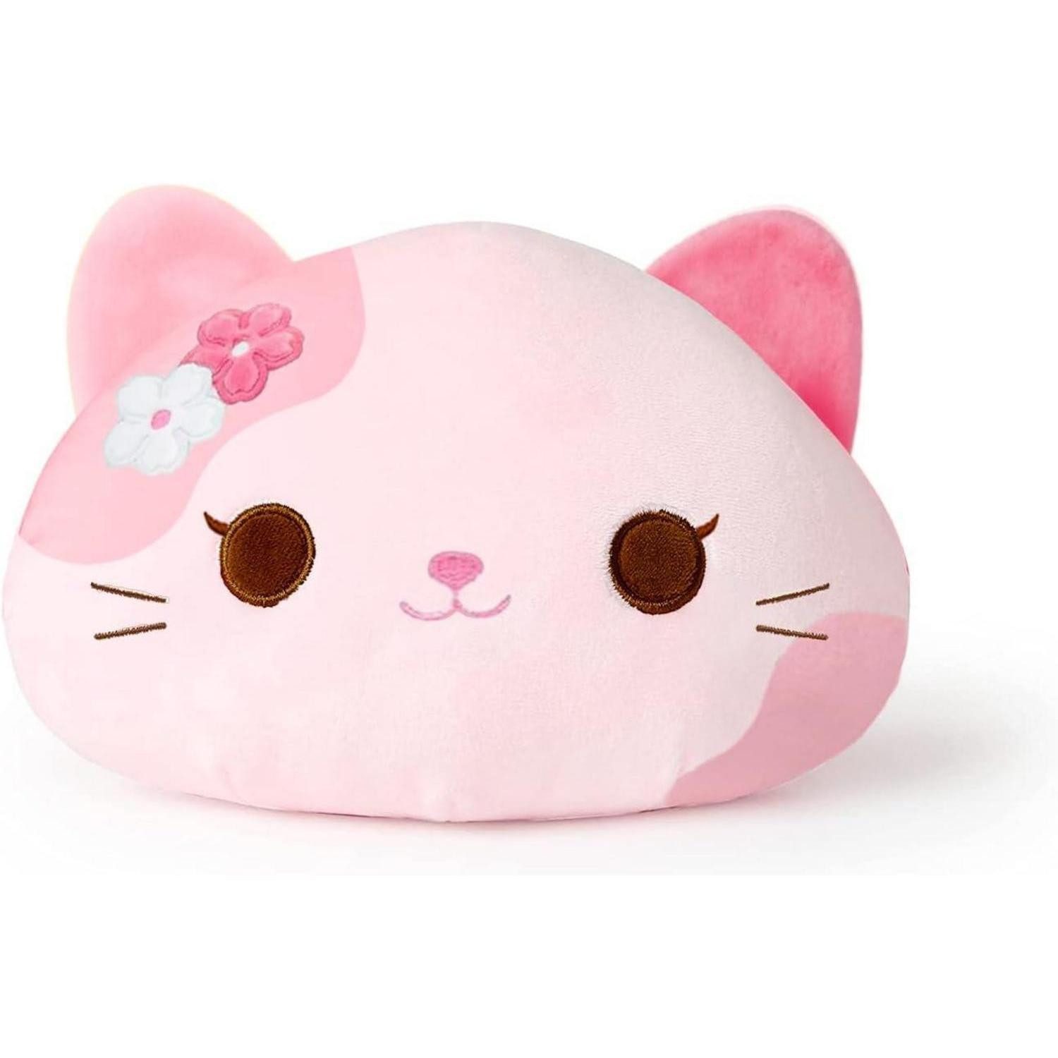 LuxusKollektion Kuscheltier Plüschtier Katze Plüsch Kissen Spielzeug Geschenk Kinder Rosa 23cm