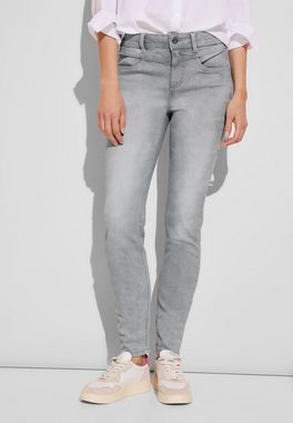 STREET ONE High-waist-Jeans - Hose - Jeans - Slim fit Jeans - Style QR York.hw.grey