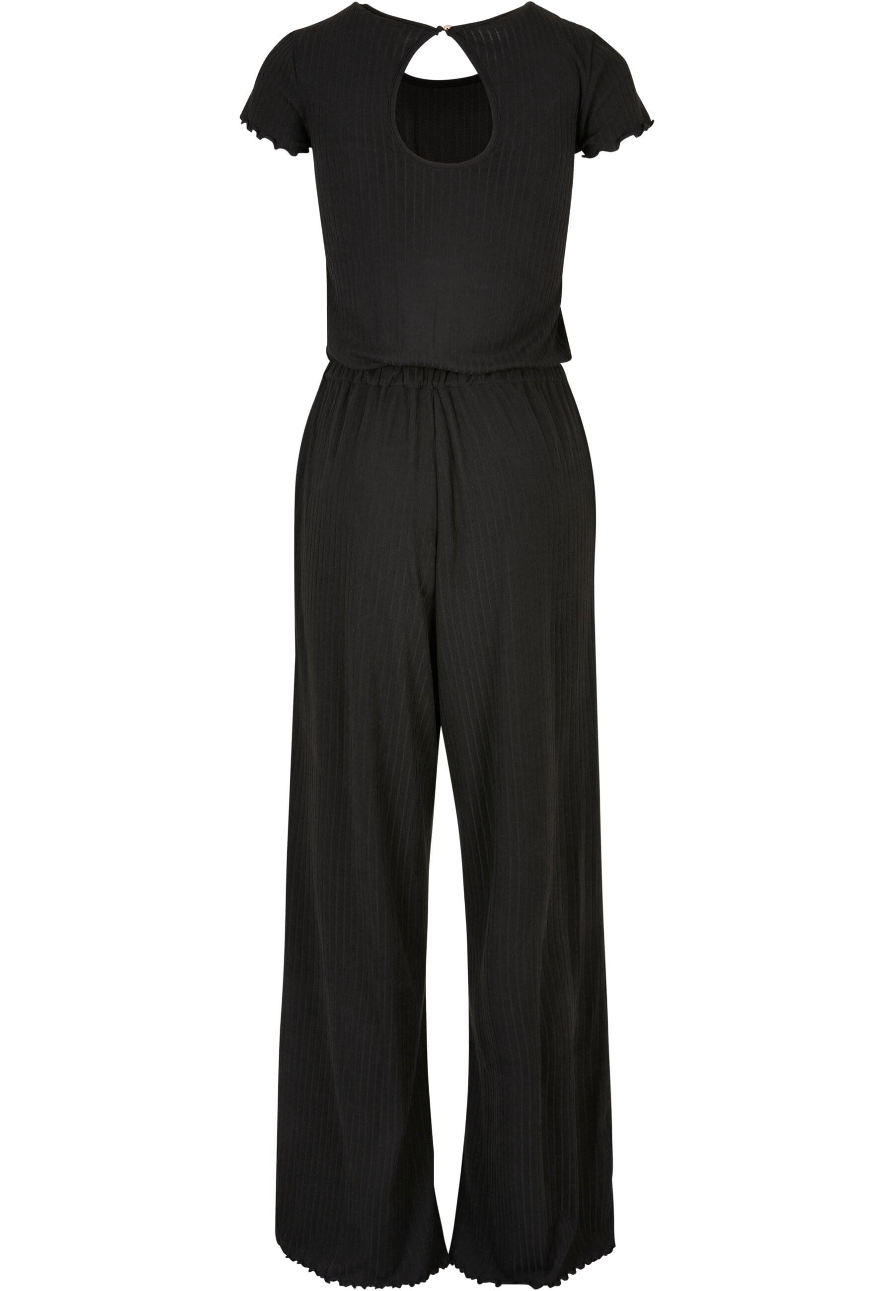 URBAN CLASSICS Jumpsuit Urban Classics Damen Ladies Rib Wid Leg Jumpsuit (1 günstig online kaufen