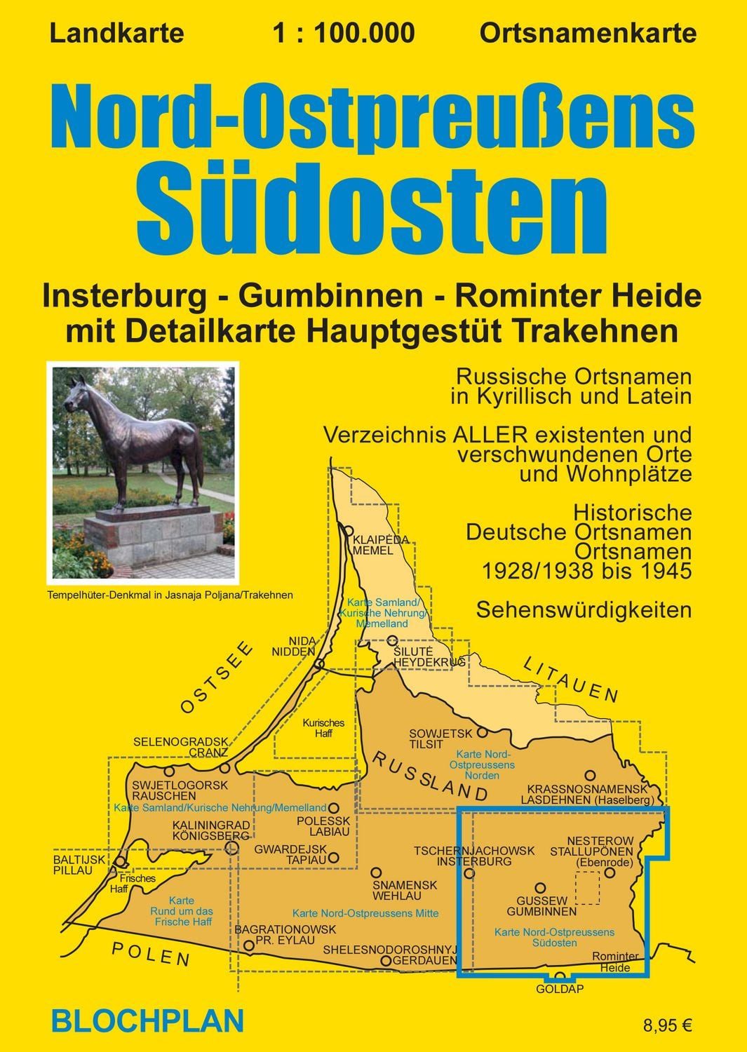 Landkarte Nord-Ostpreußens Südosten, 1:100.000 / Dirk Bloch