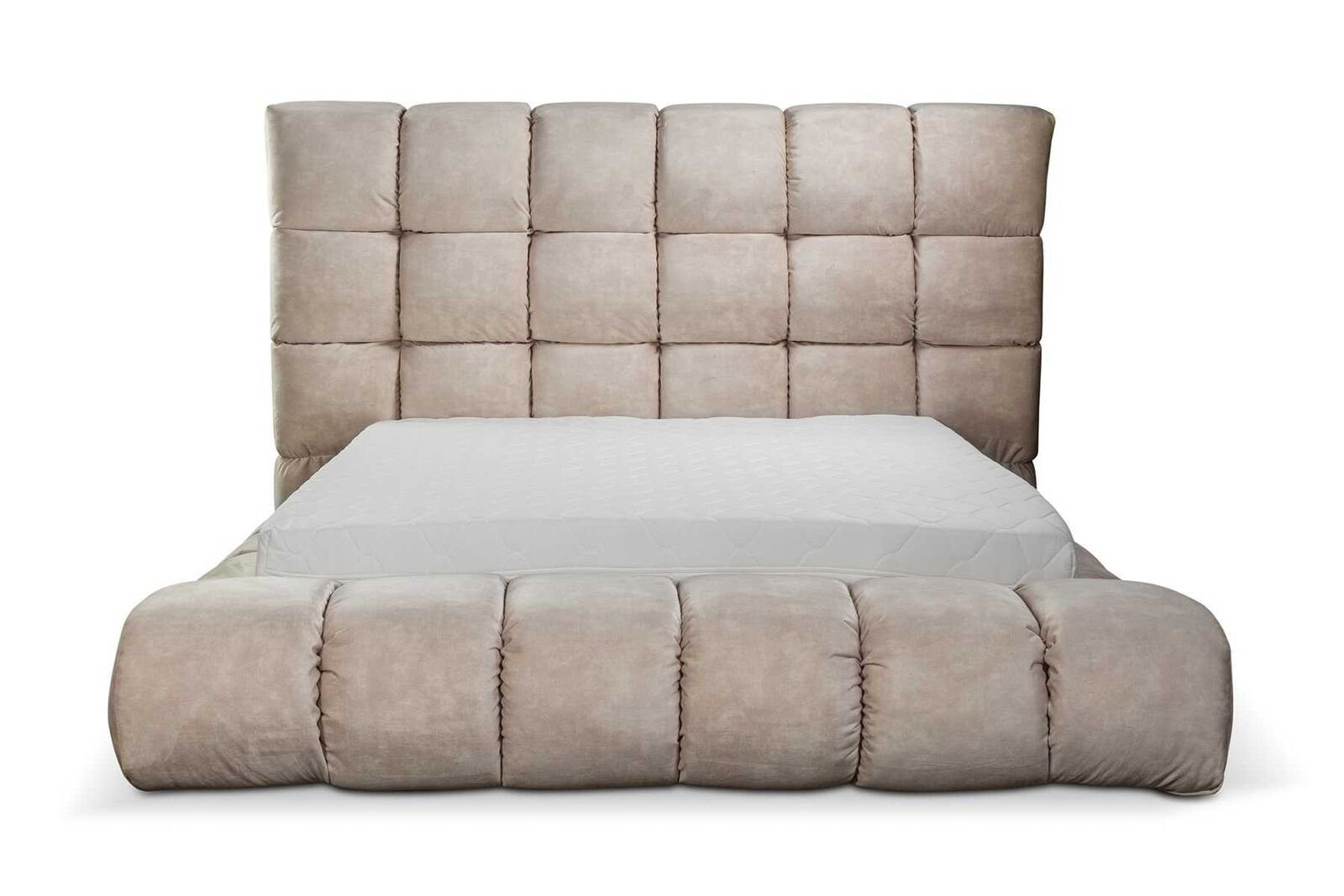 Handlich Made Schlafzimmer in (1-tlg., Bett Neu Bett Luxuri Plüsch im Bett), Groß Bett Designer 1x Europa JVmoebel