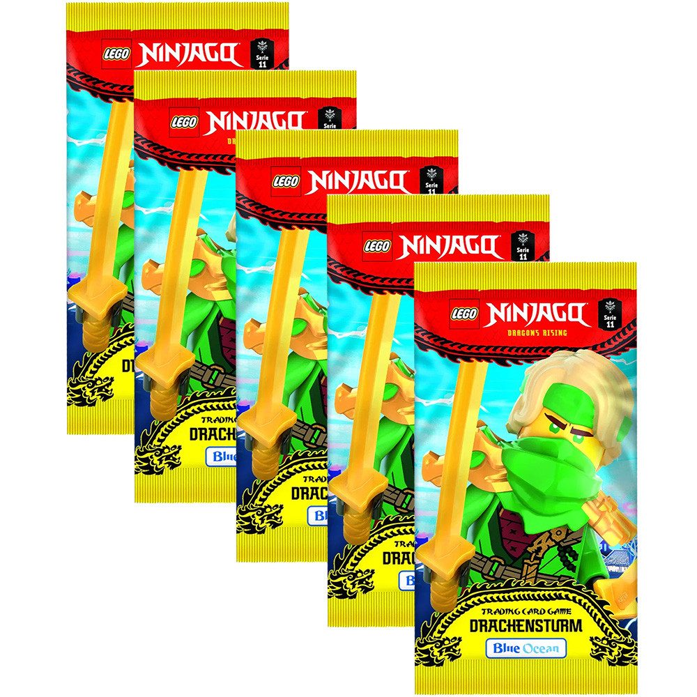Blue Ocean Sammelkarte LEGO Ninjago Serie 11 Trading Cards - 5 Booster