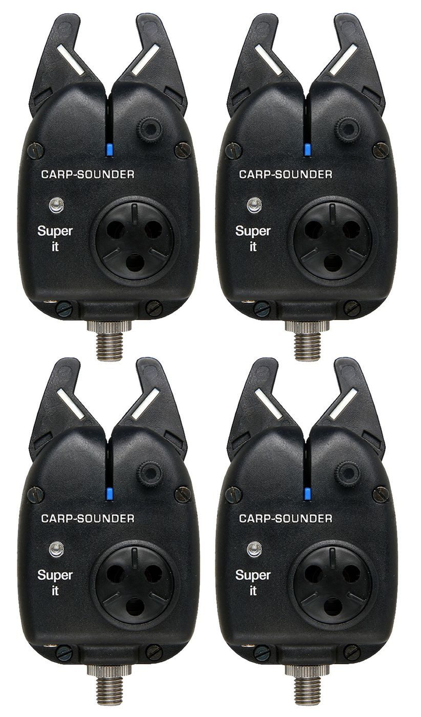 Carp Sounder elektronischer Bissanzeiger Carp Sounder Super IT 4+1 Set bunt - 4 Bissanzeiger + 1 Receiver