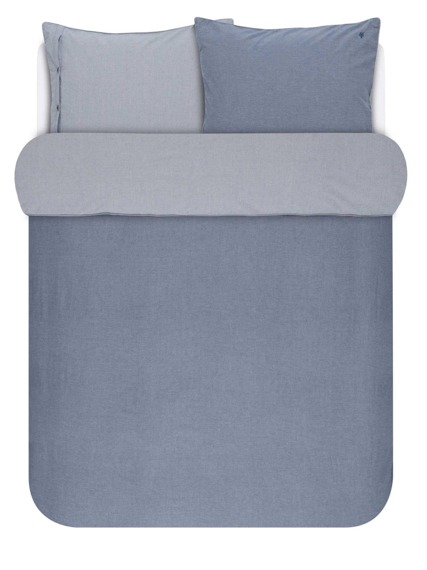 Bettwäsche Washed chambray, Marc O'Polo Home, Baumwolle, 2 teilig, unifarben