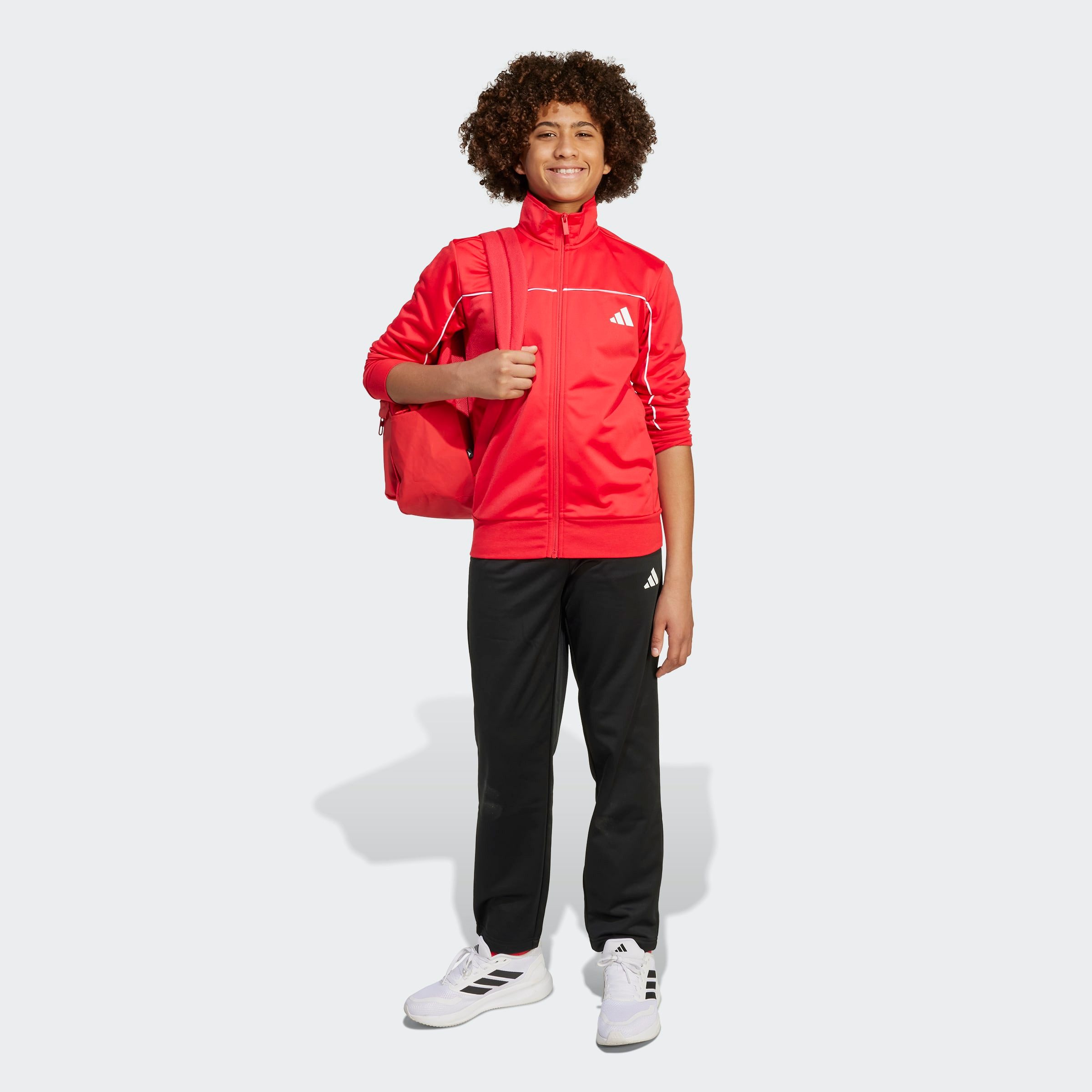 adidas Sportswear Trainingsanzug J CP TR TS (2-tlg), für Kinder und Teens, zweiteiliges Set, mit Stehkragen