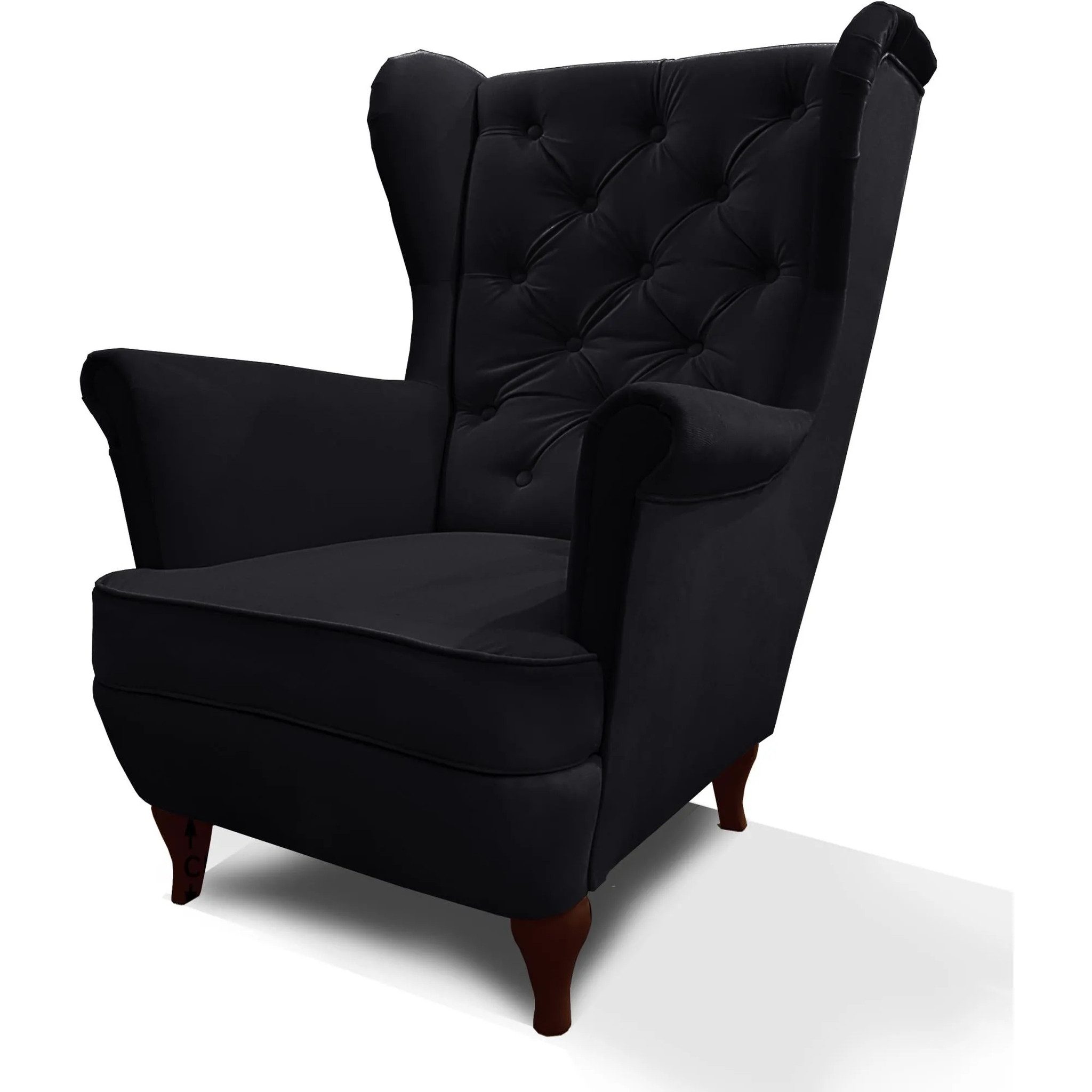 Beautysofa Ohrensessel Sessel FALCO Chesterfield Wohnzimmersessel Fernsehse günstig online kaufen