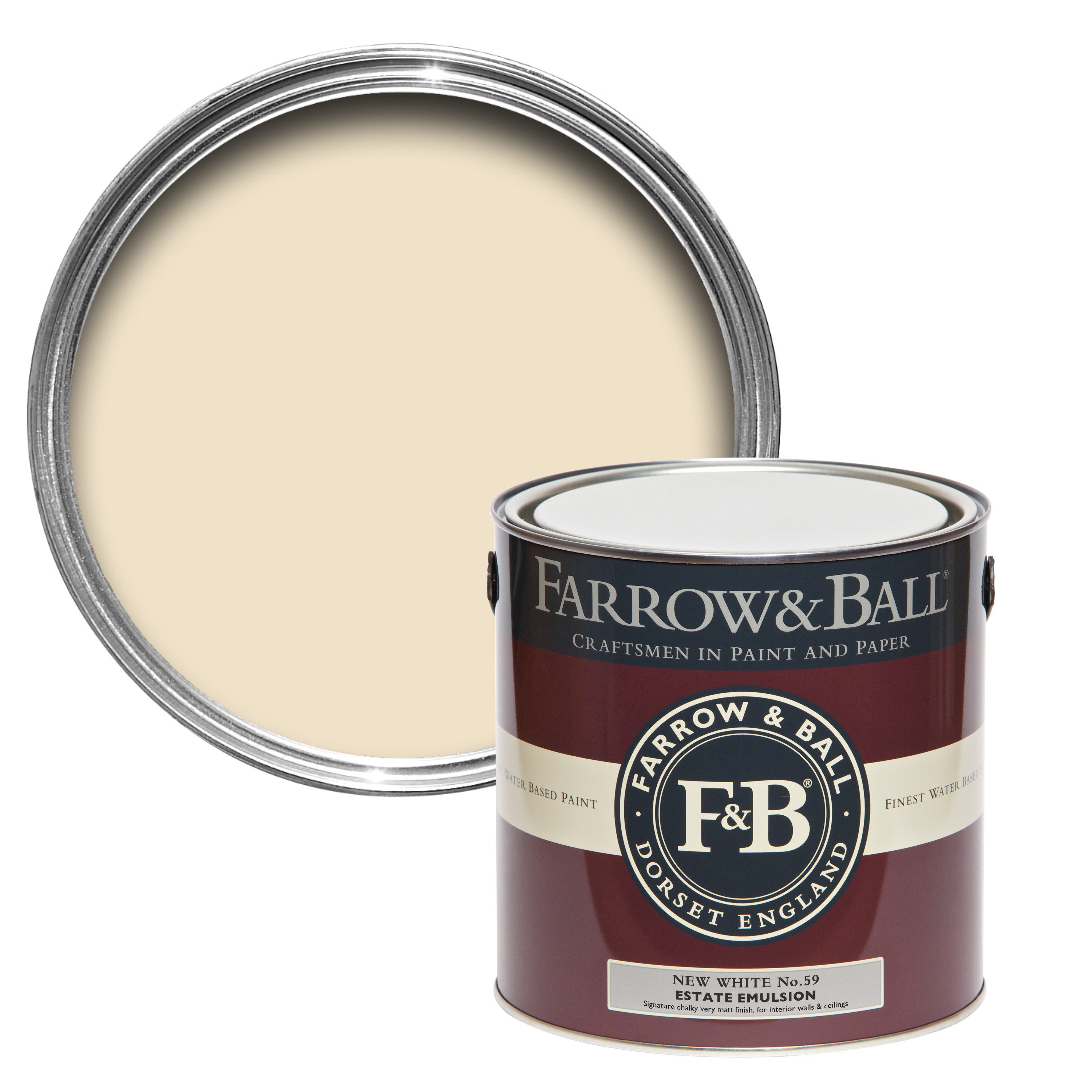 Wandfarbe Farrow and Ball - New White 59