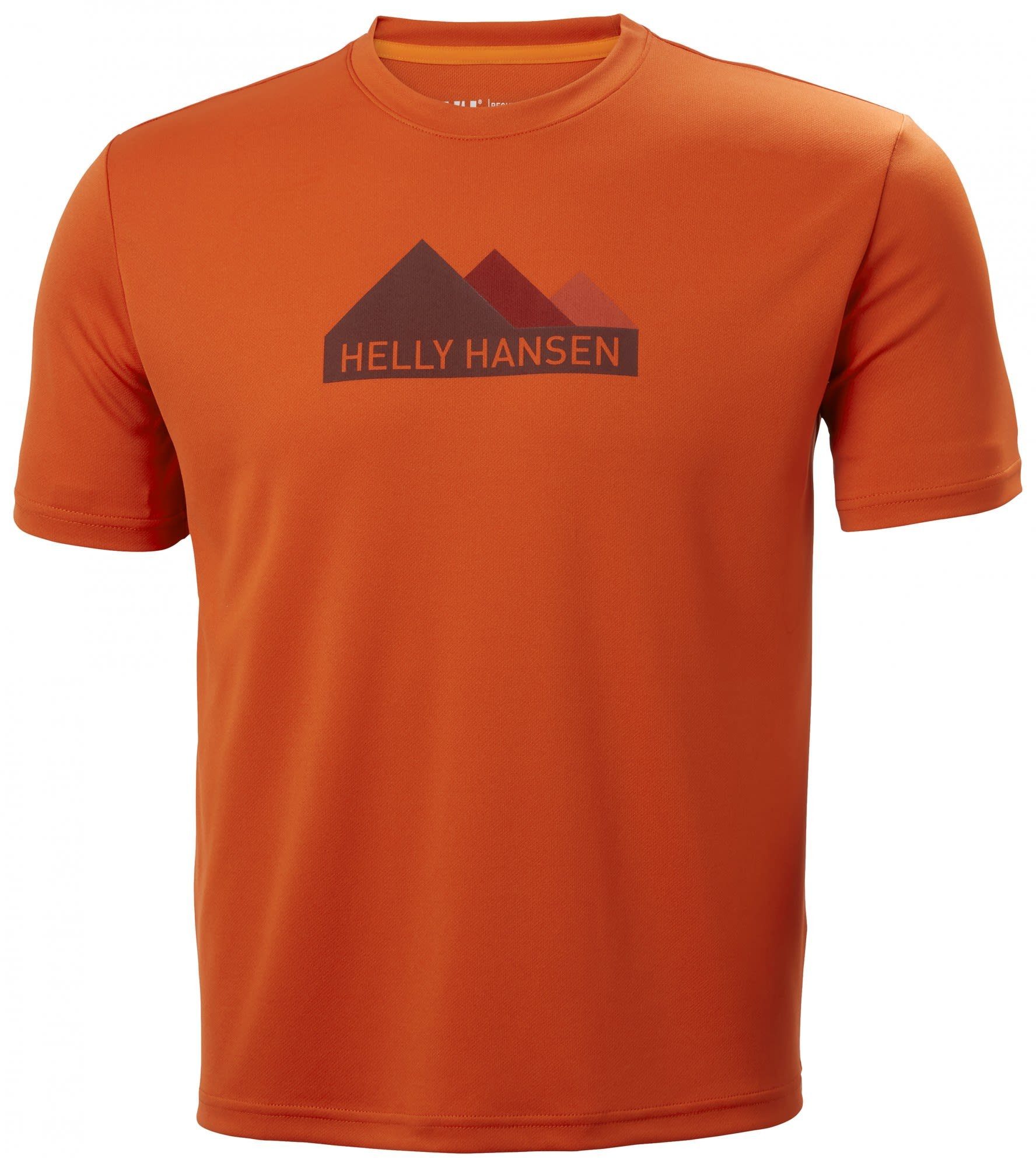 Helly Hansen T-Shirt Helly Hansen M Hh Tech Graphic T-shirt Herren Patrol Orange