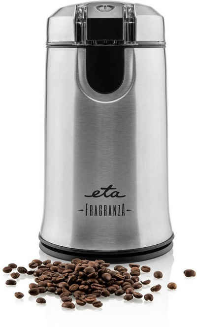 eta Kaffeemühle Fragranza ETA006690000, 150 W, Schlagmesser, 50 g Bohnenbehälter, Edelstahl, mit 29000 Umdrehungen pro Minute