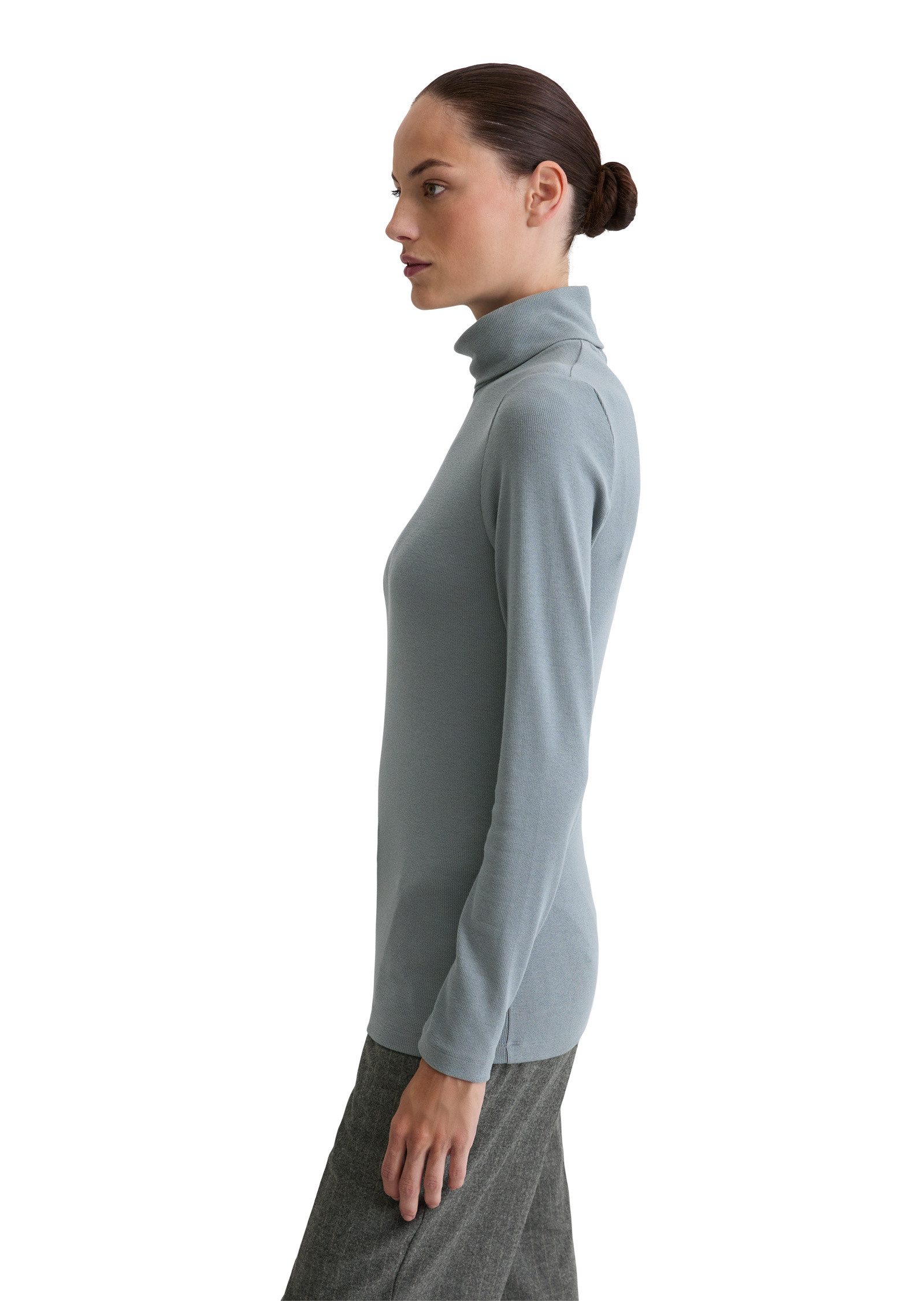 Marc O'Polo Langarmshirt aus soft geripptem Jersey günstig online kaufen