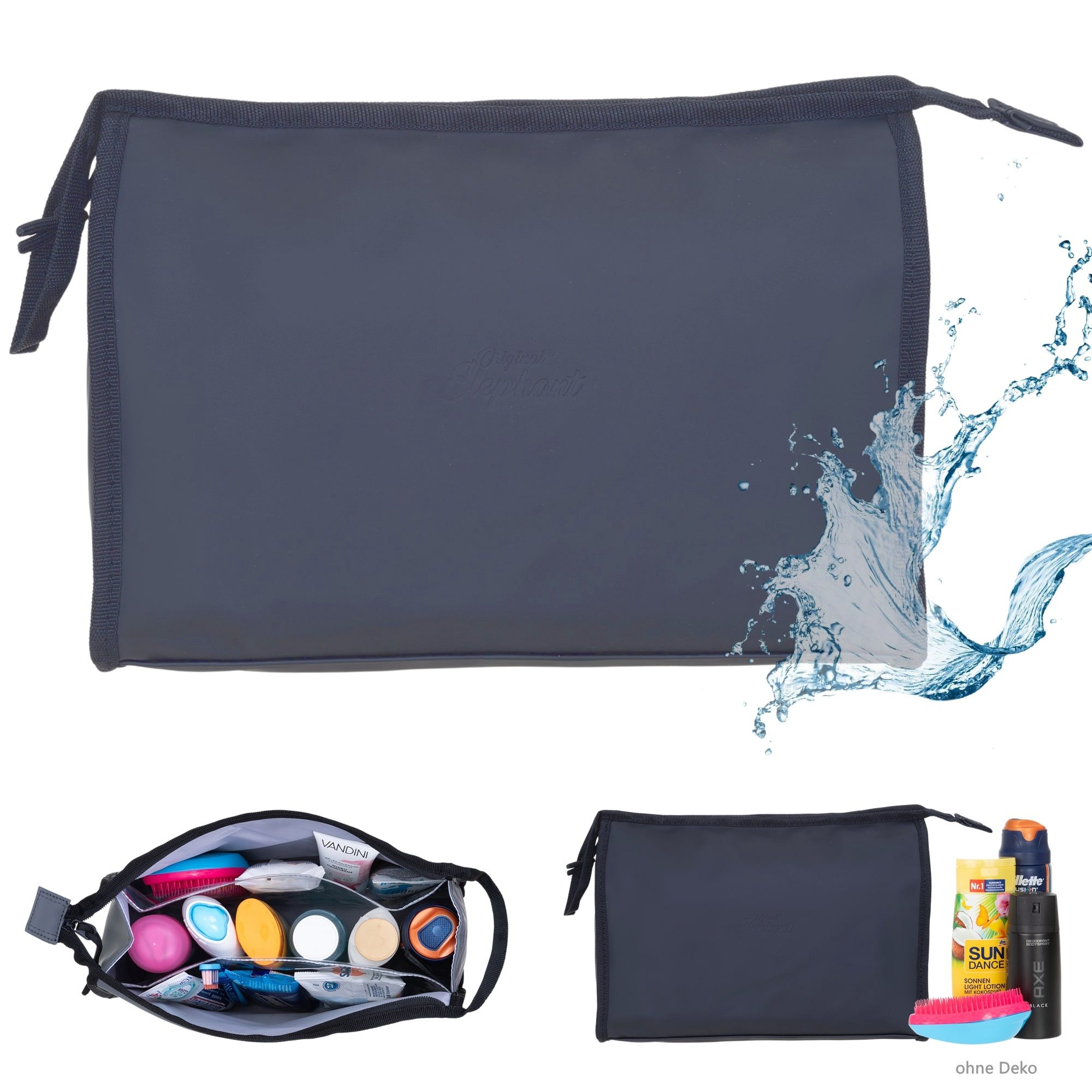 ELEPHANT Kulturbeutel groß Kulturtasche Washbag Classic Hydro Plane, wasser günstig online kaufen