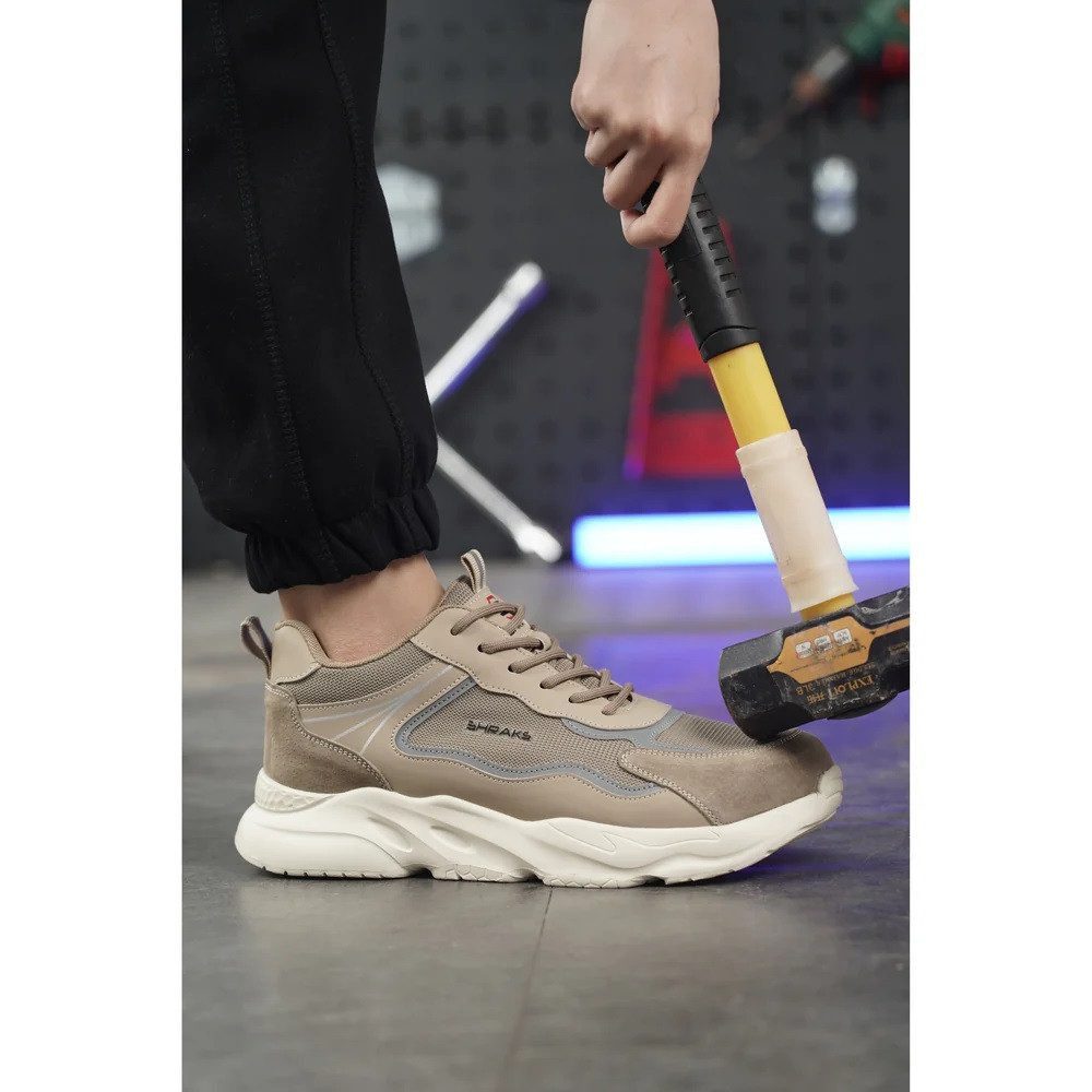 Shraks Moda Sicherheitsschuhe Bequem, Stahlkappe, Rutschfest,ISO20345 Arbeitsschuh