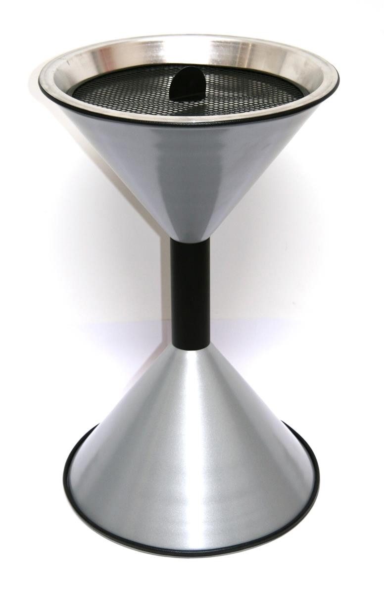 Szagato Aschenbecher Stand Aschenbecher SZ 70x40cm silbermetallic SZAGATO Made in Germany, Made in Germany