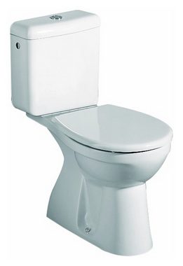 GEBERIT WC-Sitz Renova, WC-Sitz mit Deckel, Befestigung von unten universal - Weiß Alpin