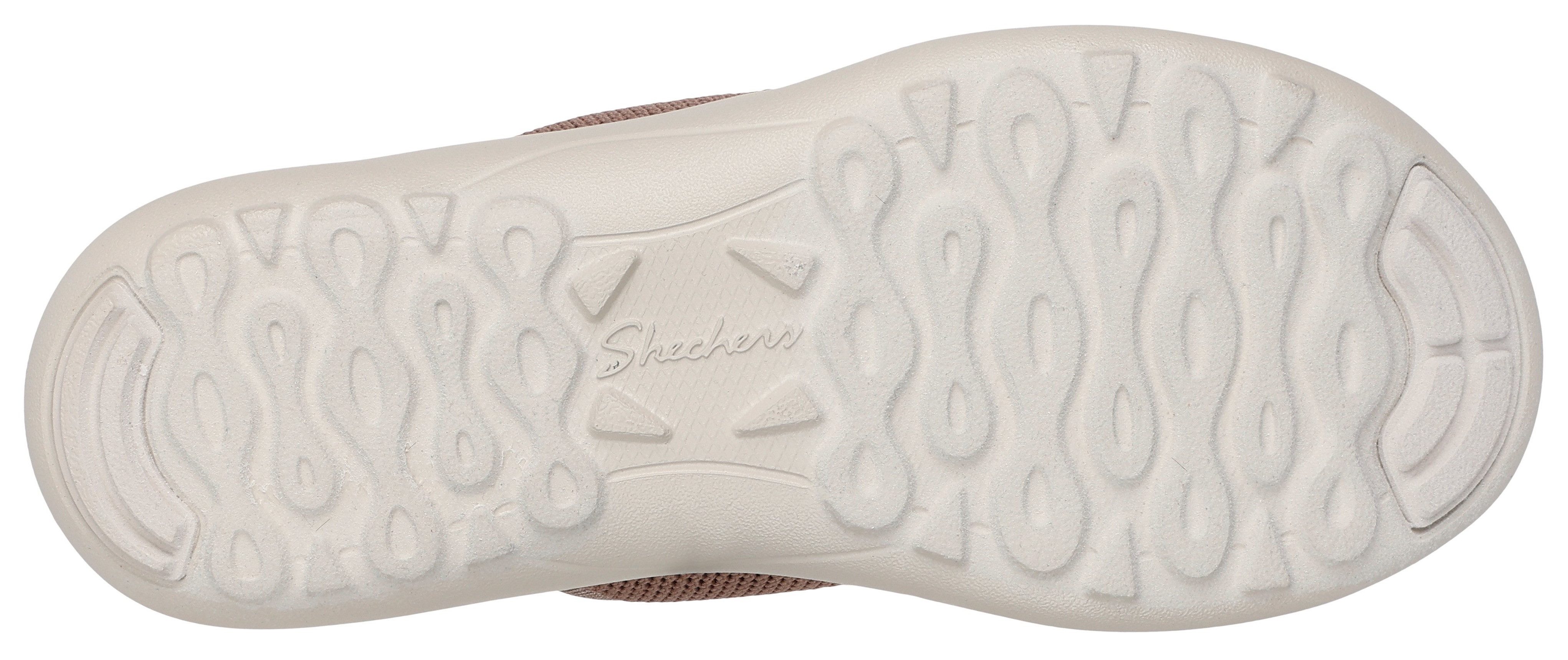 Skechers SPORTY SLIM Pantolette, Keilsandale, Strandschuh in veganer Verarb günstig online kaufen