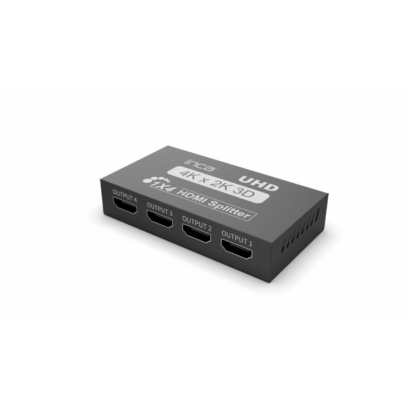 INCA HDMI-Splitter IHSK-430, 4K HDMI Splitter 1x4 mit Netzteil und 3D-Unterstützung