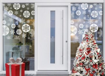 Fensterfolie Look Snowy white, MySpotti, halbtransparent, glatt, 60 x 100 cm, statisch haftend