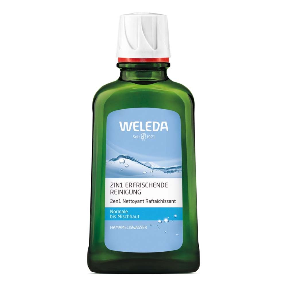 WELEDA Gesichts-Reinigungslotion Hamameliswasser - 2in1 Erfrischende Reinigung 100ml